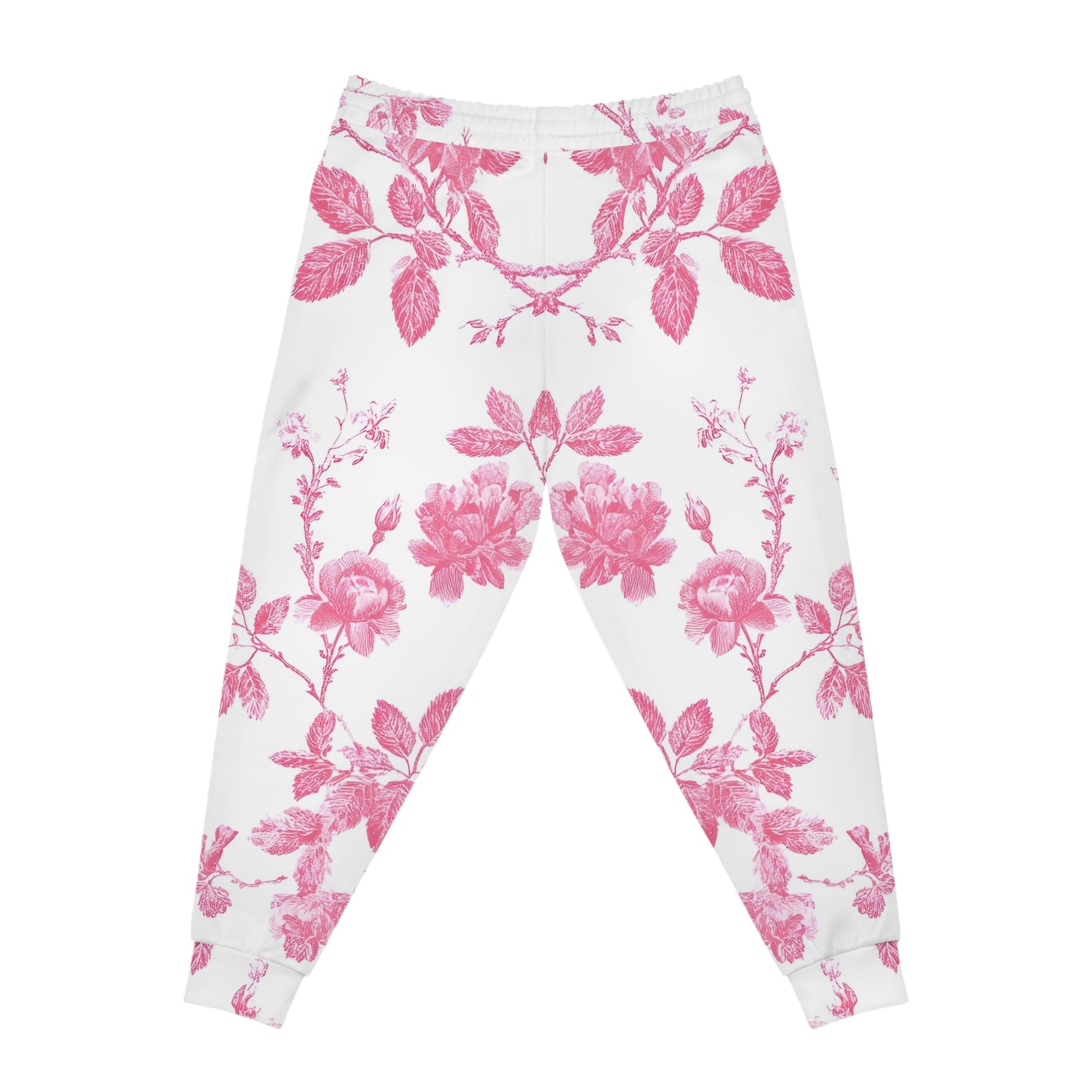 Pink Floral Toile Joggers, Artsulli - Art is Long, Life is Short, All Over Prints, , , , , , , 
