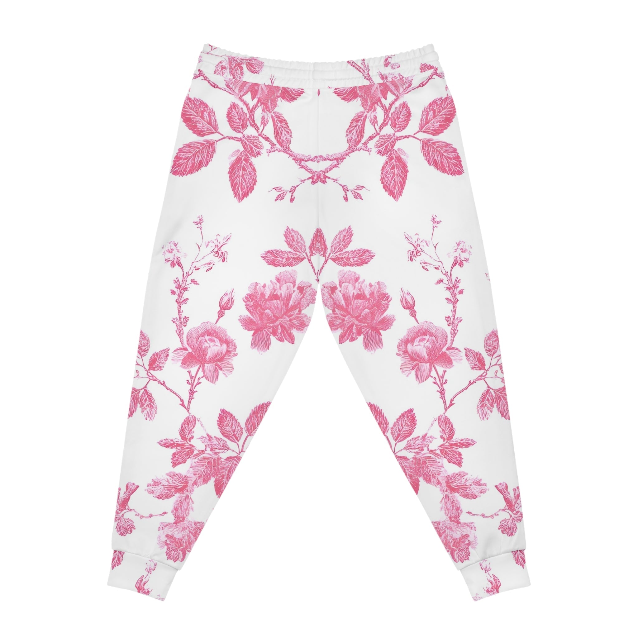 Pink Floral Toile Joggers, Artsulli - Art is Long, Life is Short, All Over Prints, , , , , , , 