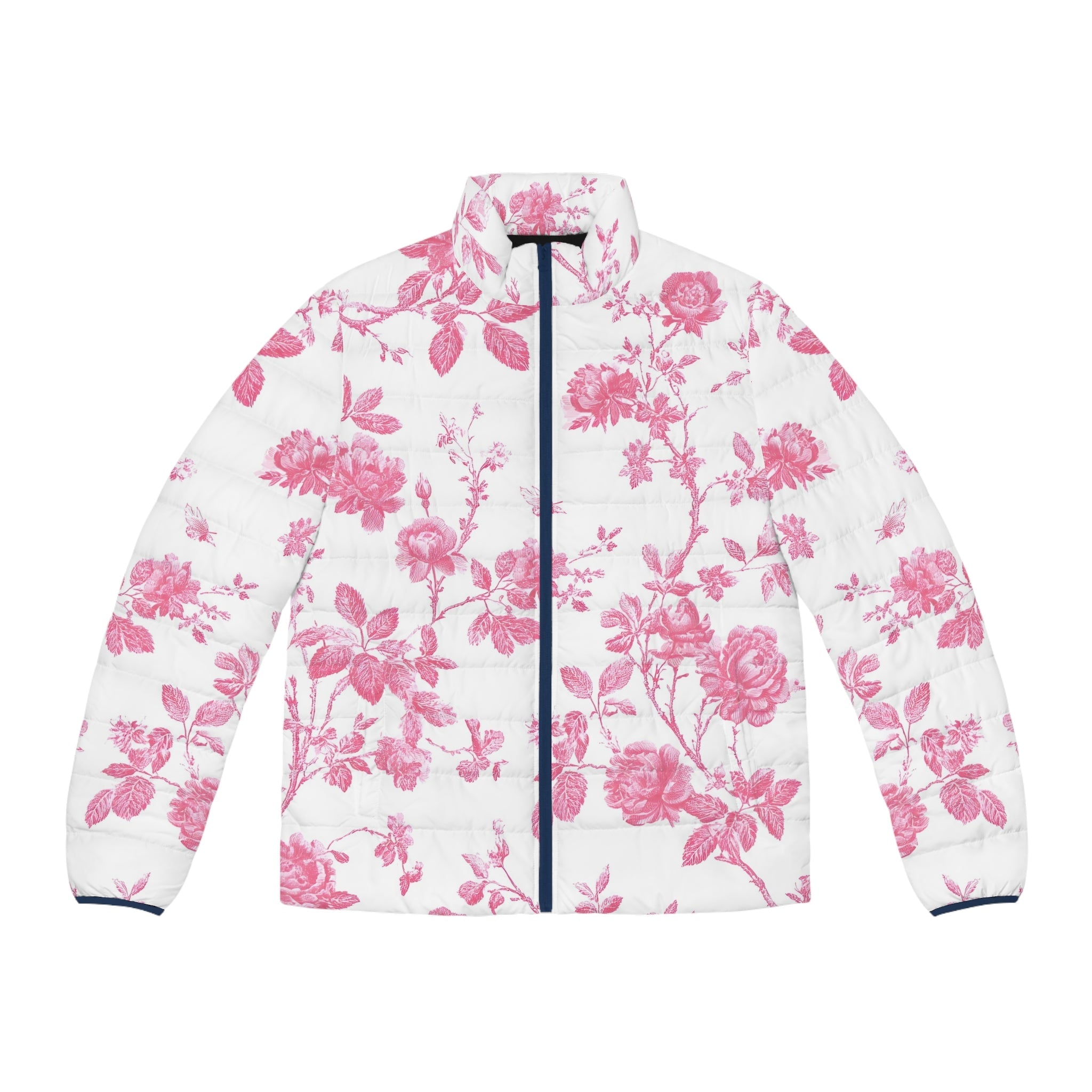 JAKKOUTTHEBXX Pink Floral Toile Puffer Jacket 2025