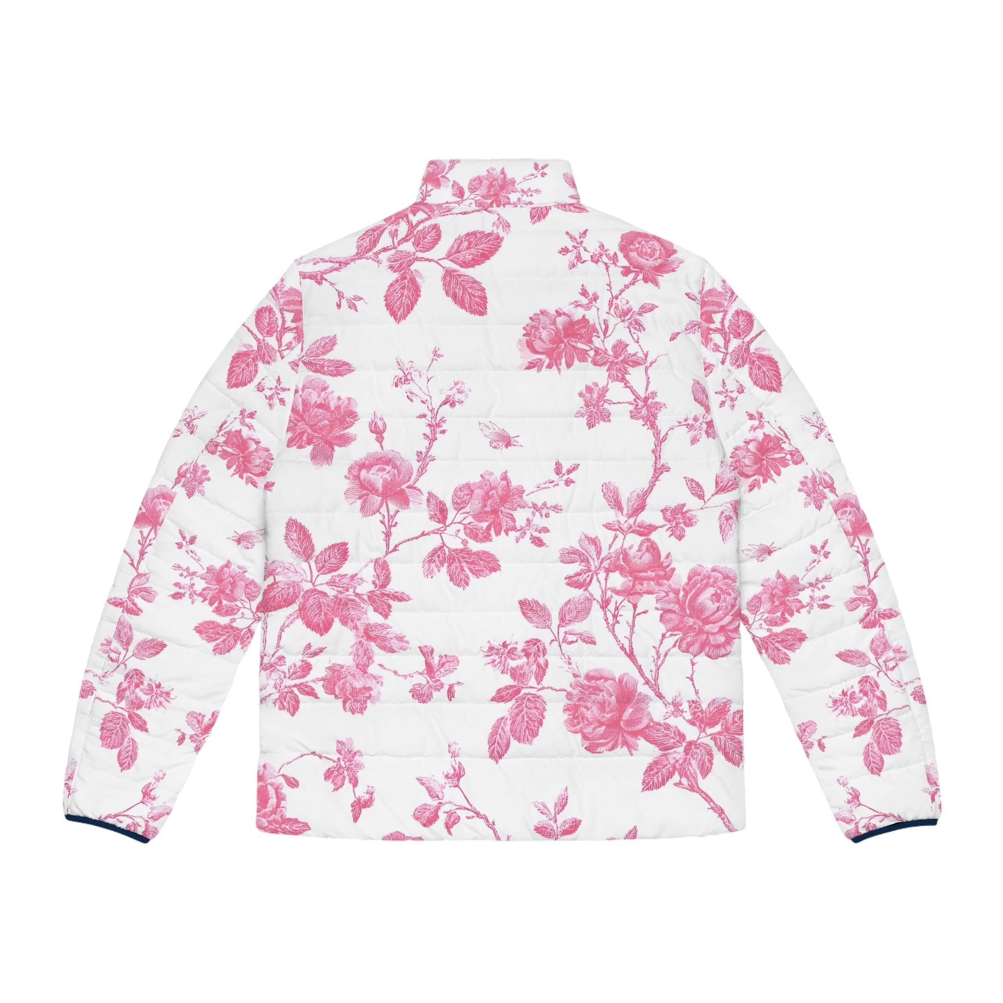 JAKKOUTTHEBXX Pink Floral Toile Puffer Jacket 2025
