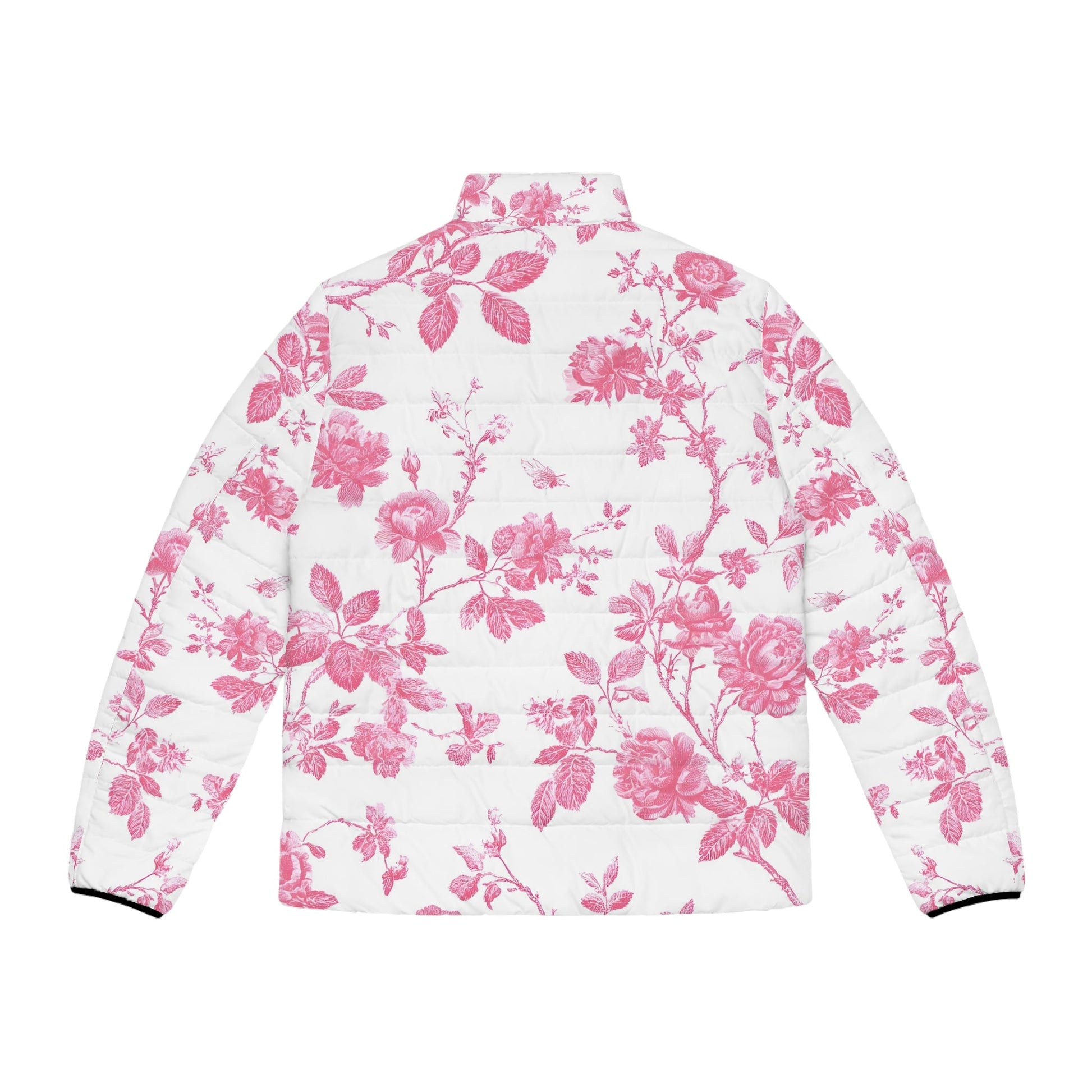 JAKKOUTTHEBXX Pink Floral Toile Puffer Jacket 2025