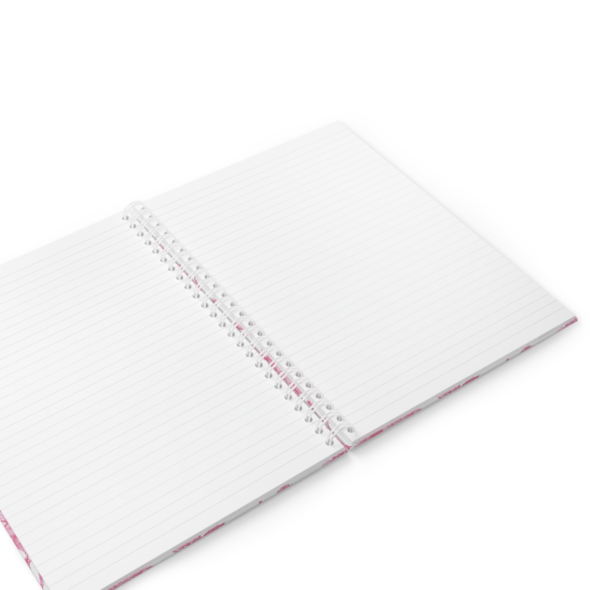 JAKKOUTTHEBXX Pink Floral Wide Ruled Spiral Notebook 2025