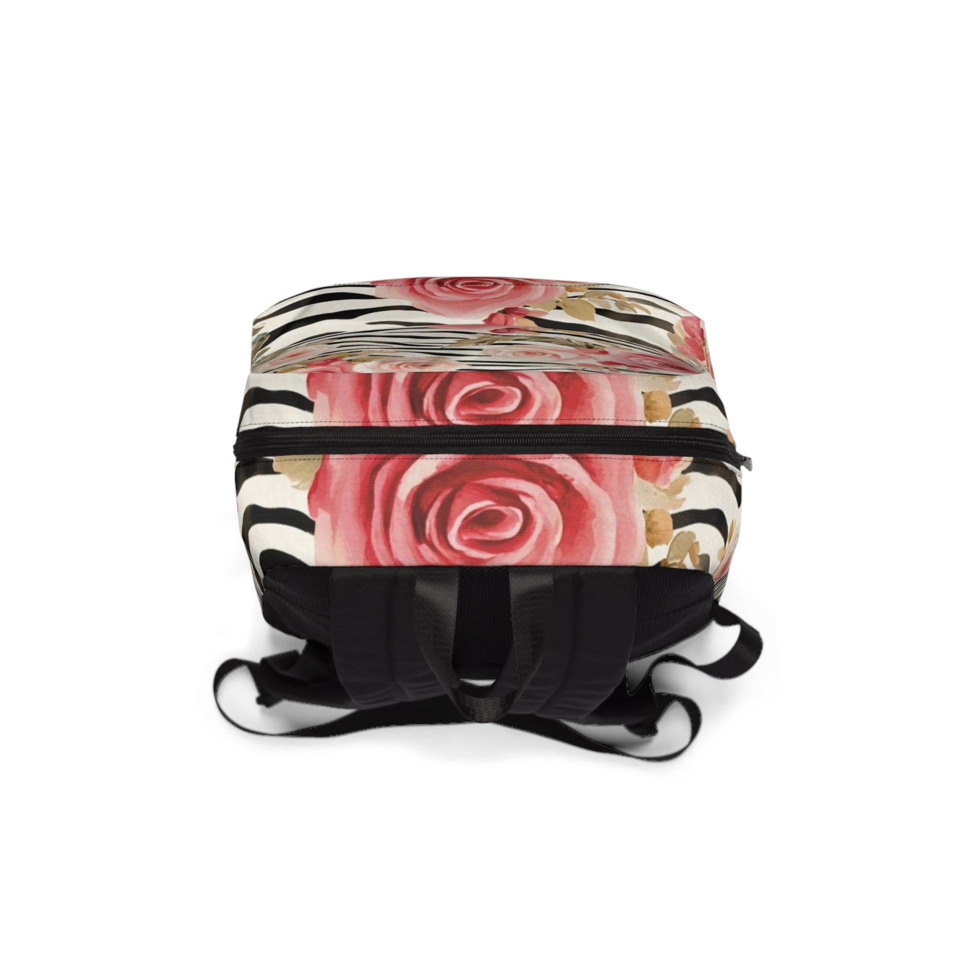 Printify Pink Floral Zebra Print Backpack 2025