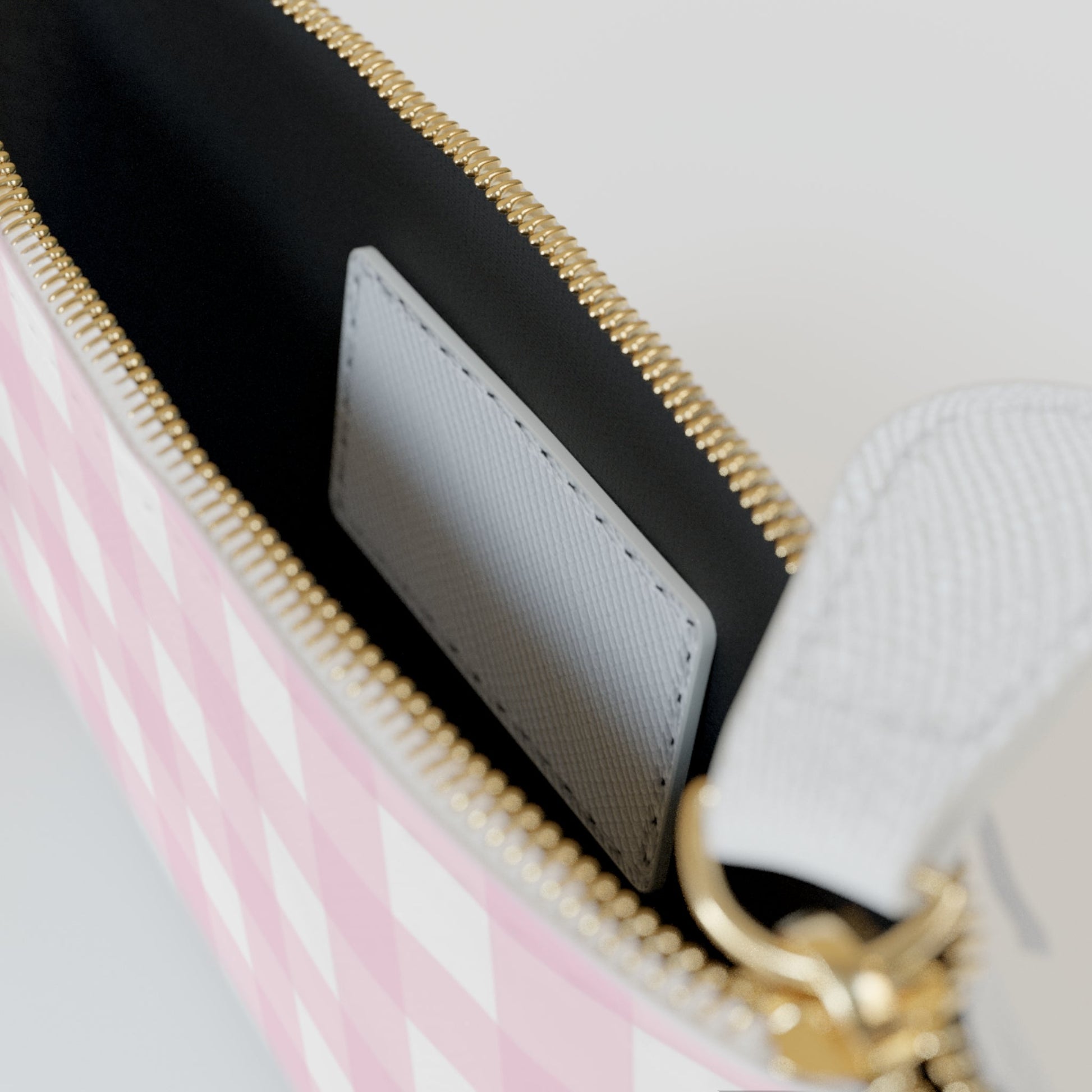 JAKKOUTTHEBXX Pink Gingham Clutch Bag 2025