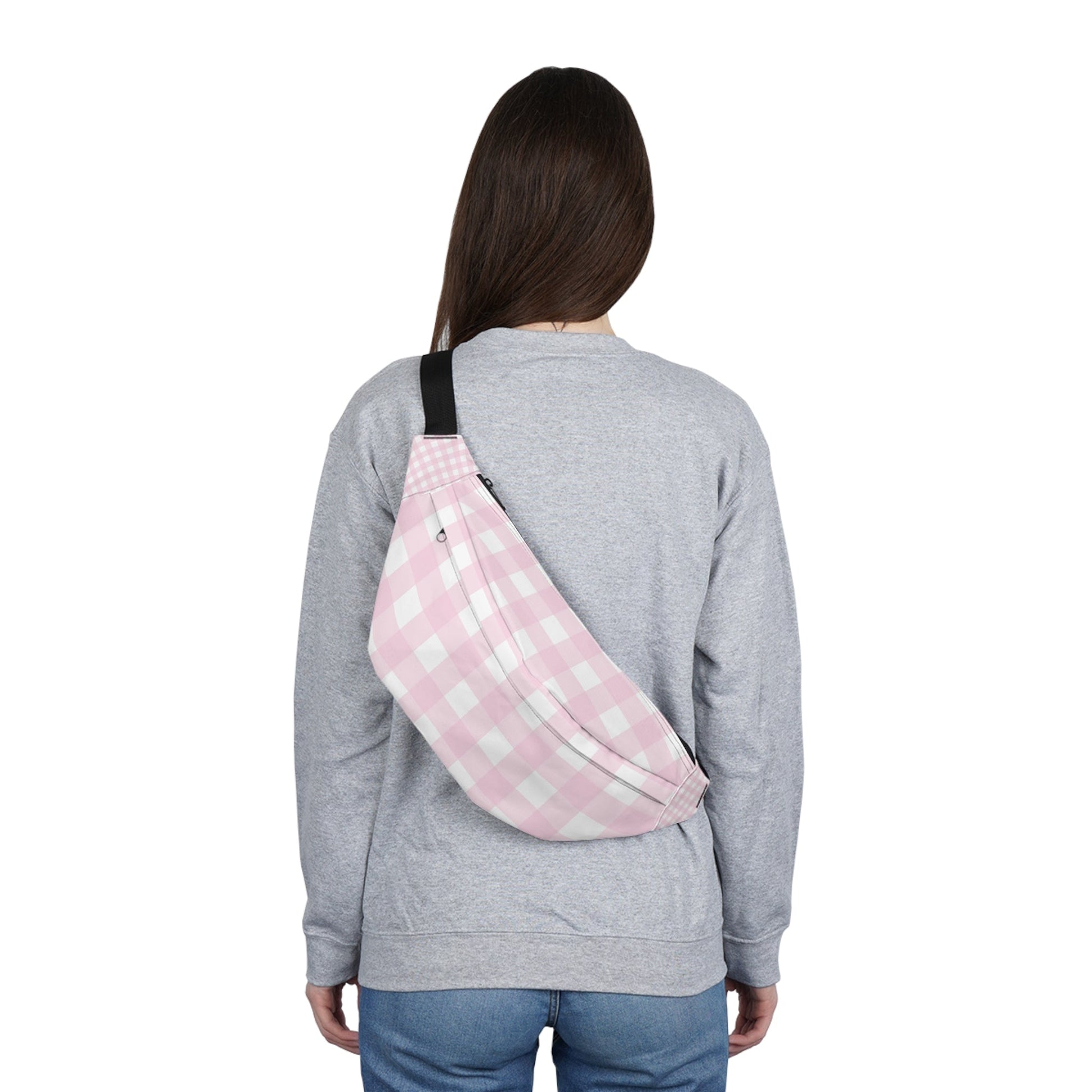 JAKKOUTTHEBXX Pink Gingham Fanny Pack 2025