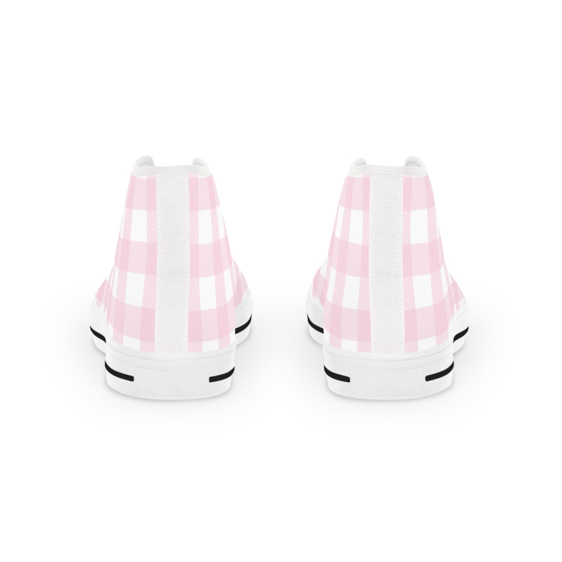 JAKKOUTTHEBXX Pink Gingham High Top Sneakers 2025