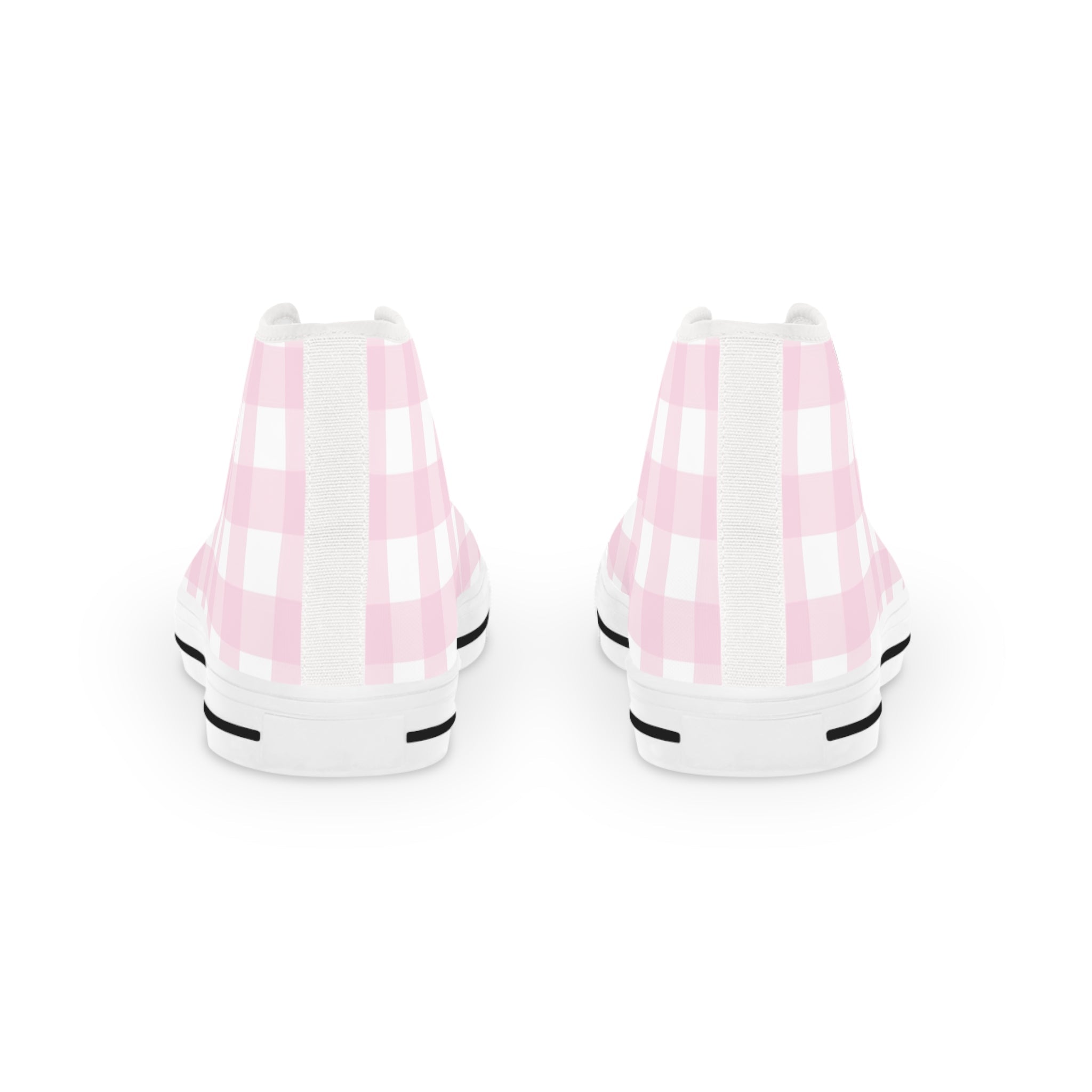 JAKKOUTTHEBXX Pink Gingham High Top Sneakers 2025