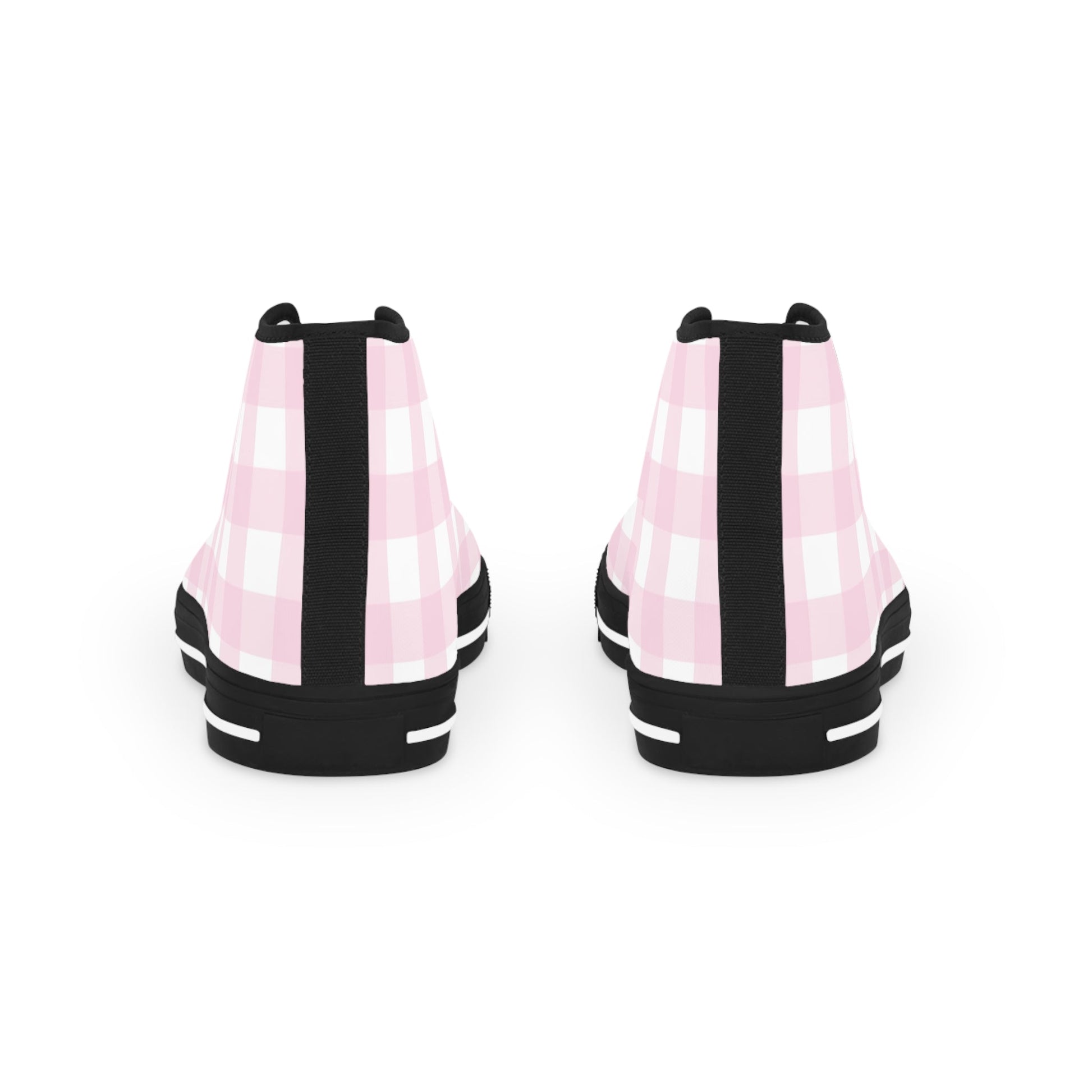 JAKKOUTTHEBXX Pink Gingham High Top Sneakers 2025