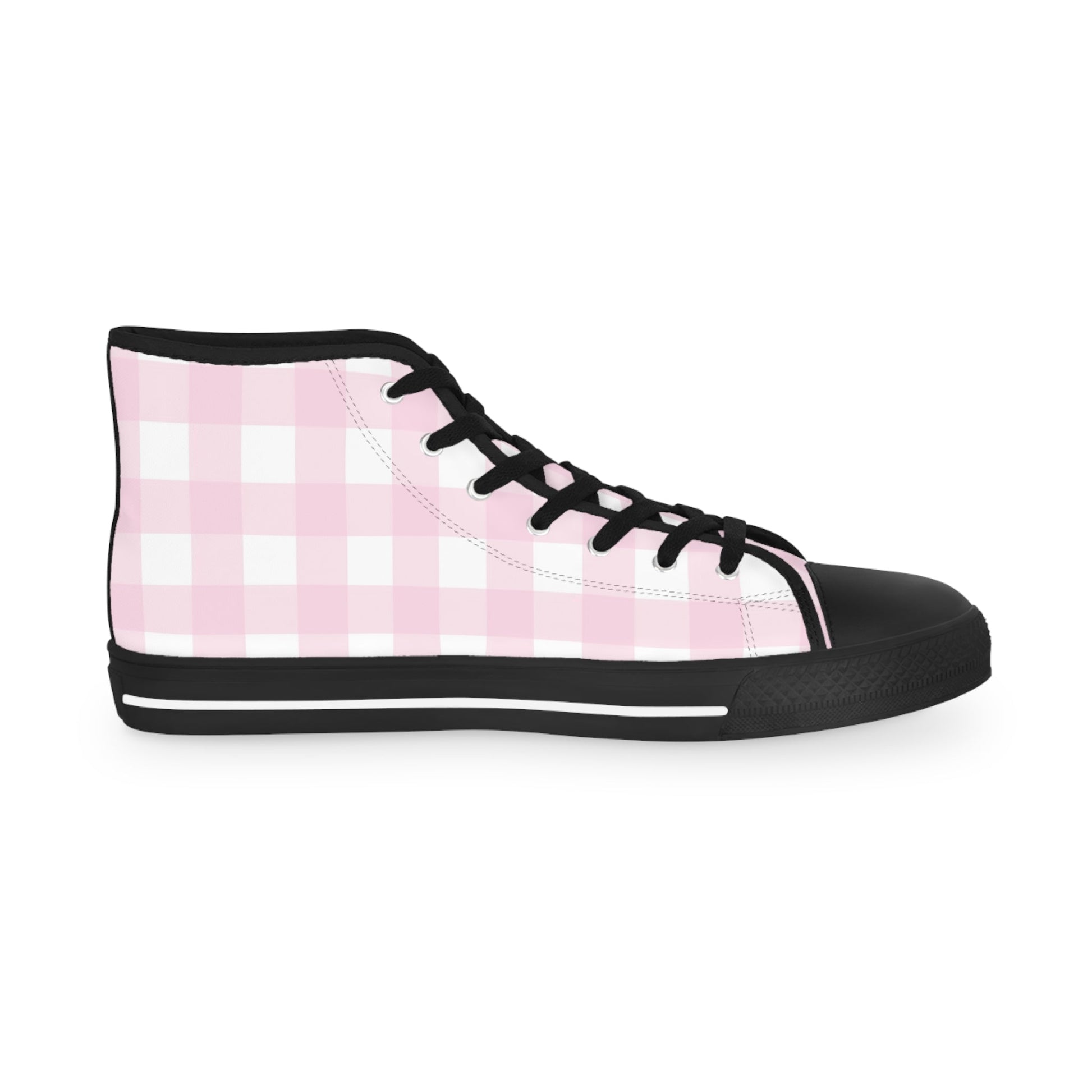 JAKKOUTTHEBXX Pink Gingham High Top Sneakers 2025