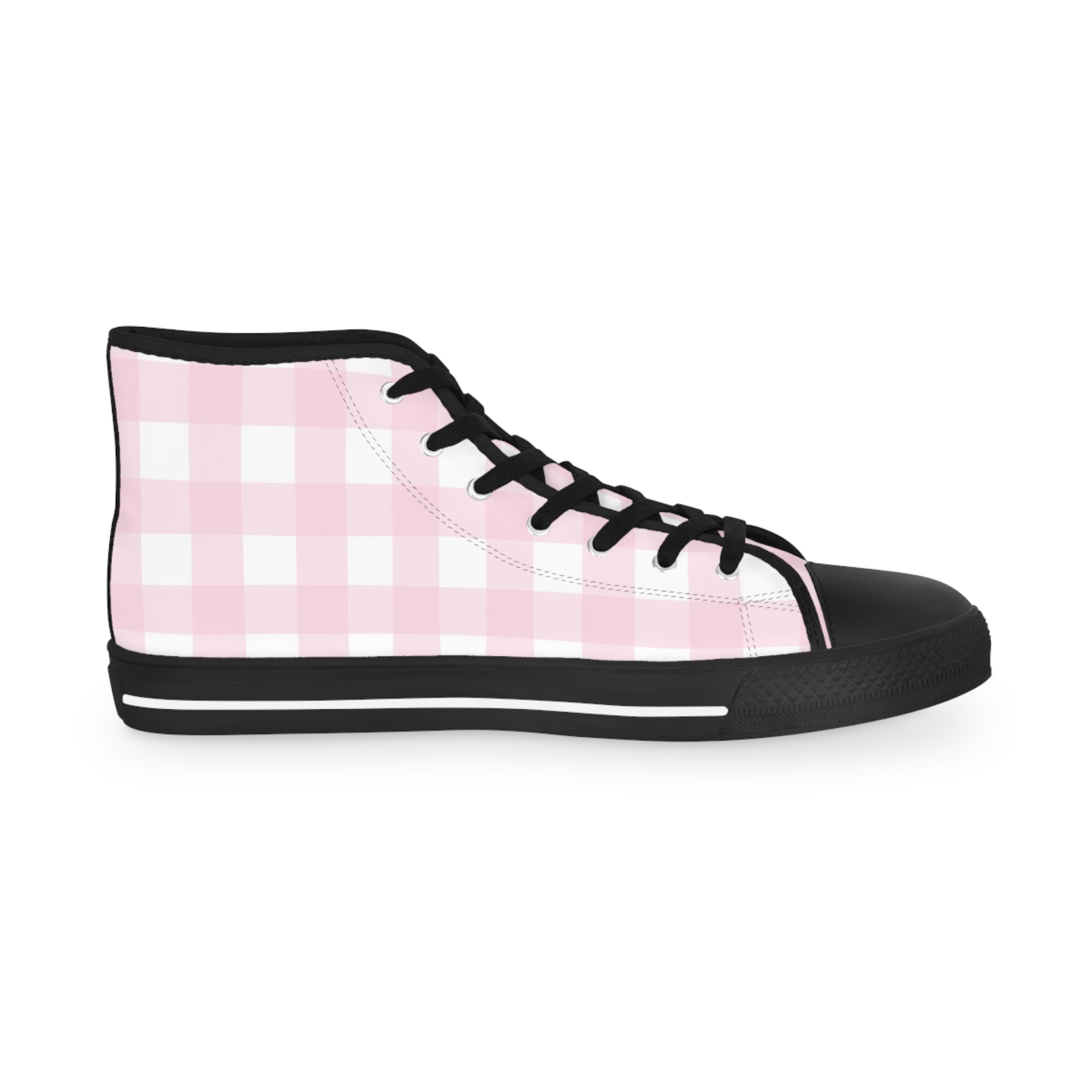 JAKKOUTTHEBXX Pink Gingham High Top Sneakers 2025