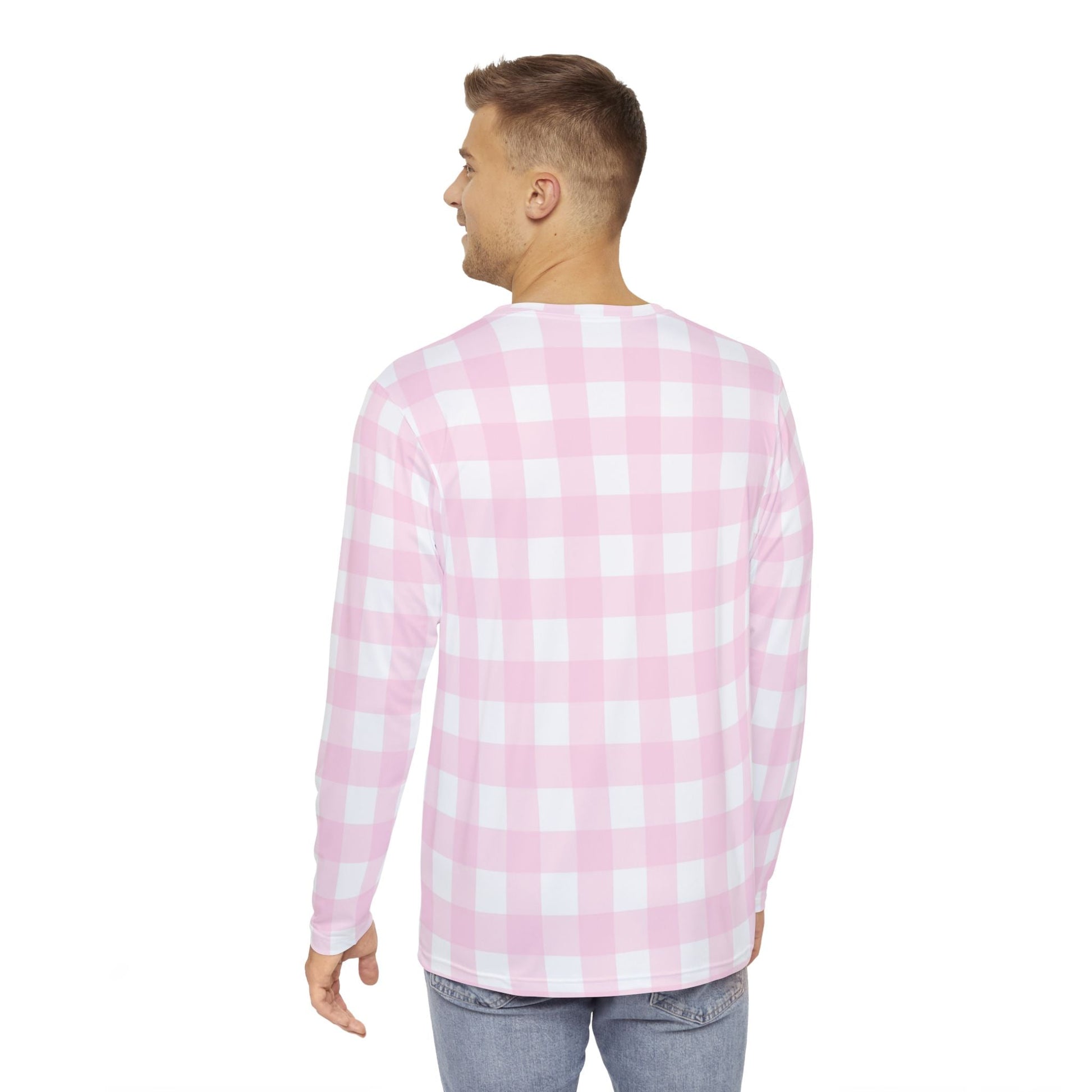 JAKKOUTTHEBXX Pink Gingham Long Sleeve Shirt 2025