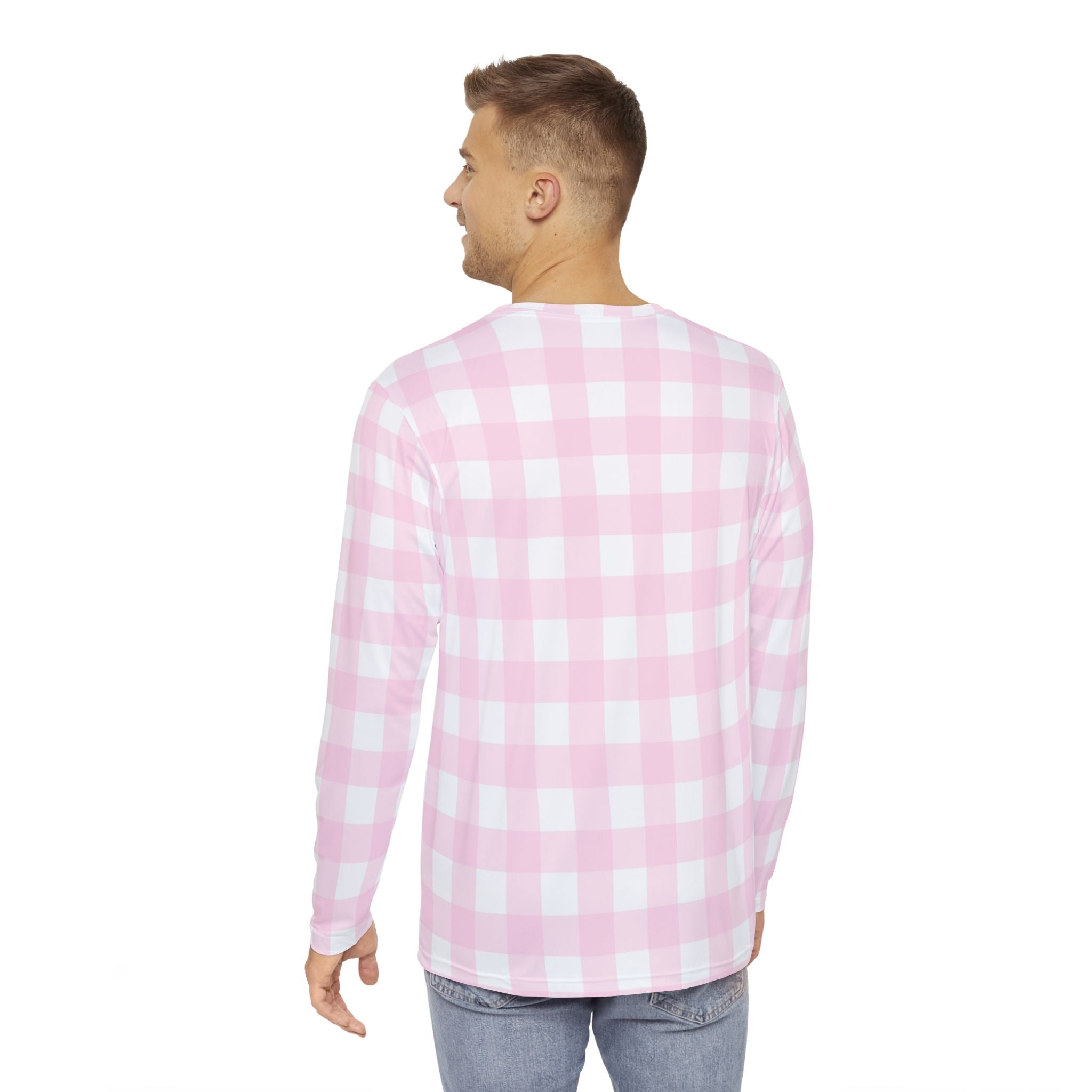 JAKKOUTTHEBXX Pink Gingham Long Sleeve Shirt 2025