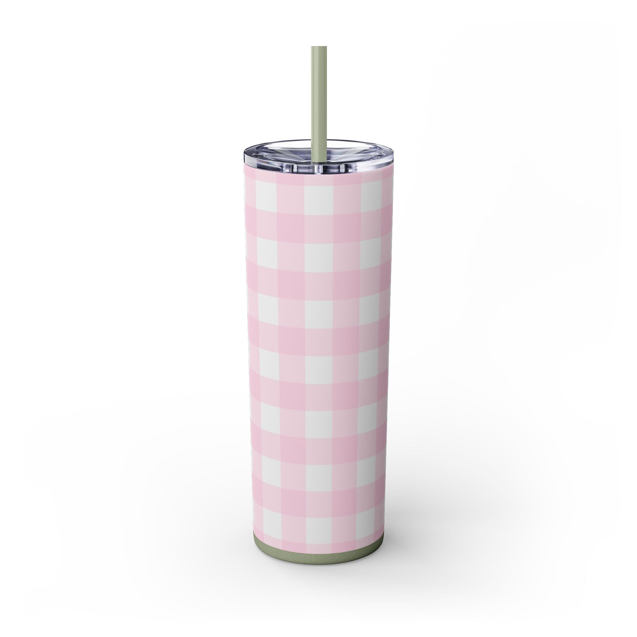 JAKKOUTTHEBXX Pink Gingham Maars Skinny Tumbler 2025