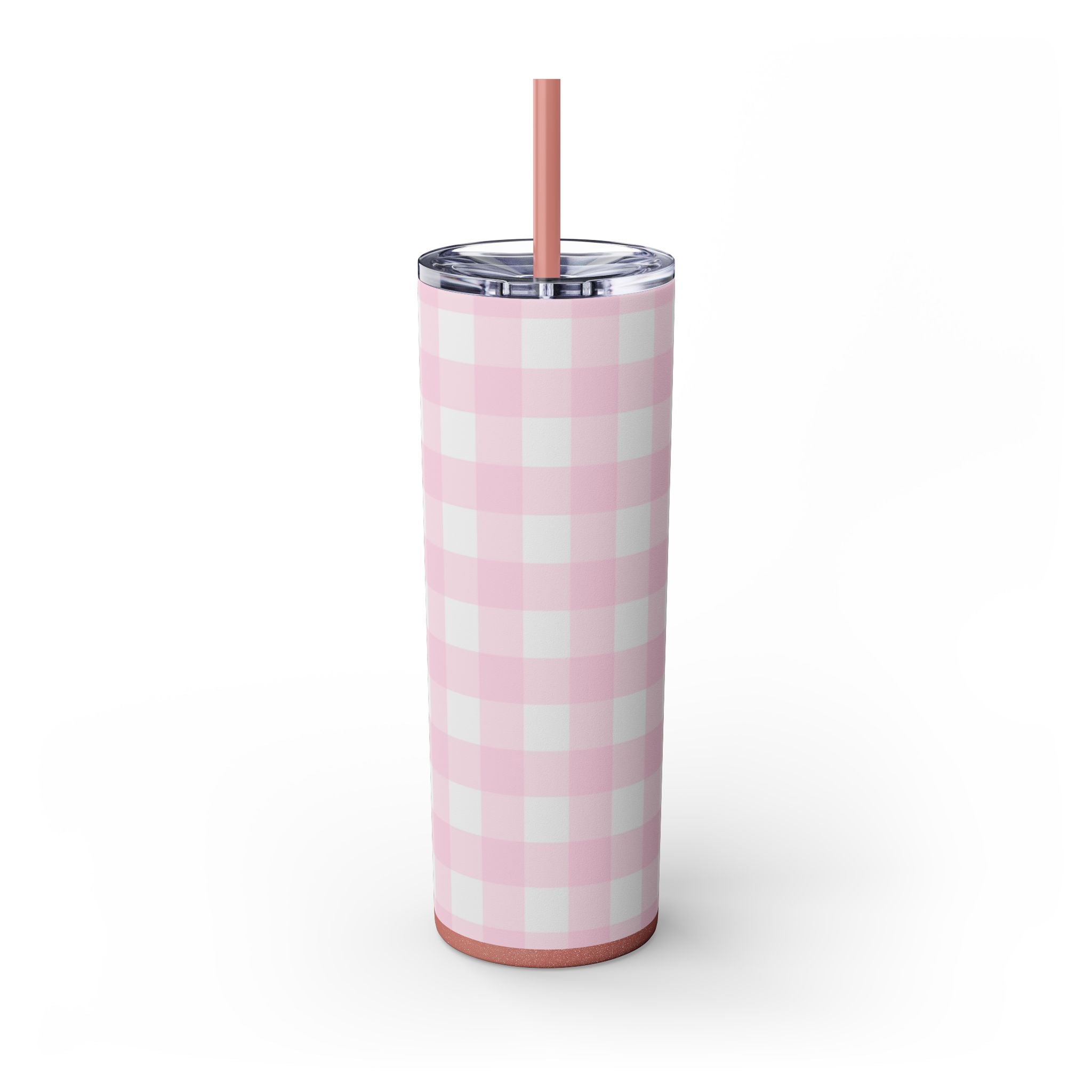 JAKKOUTTHEBXX Pink Gingham Maars Skinny Tumbler 2025