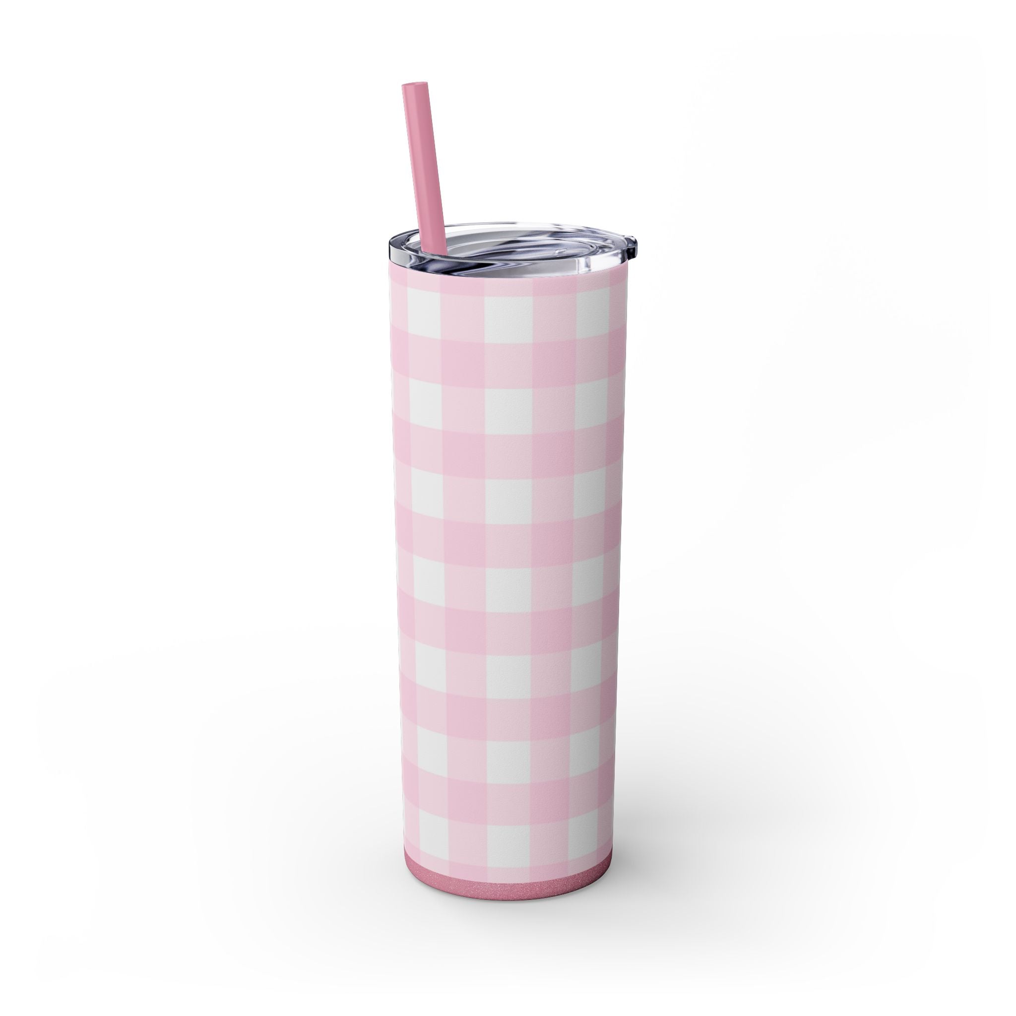 JAKKOUTTHEBXX Pink Gingham Maars Skinny Tumbler 2025