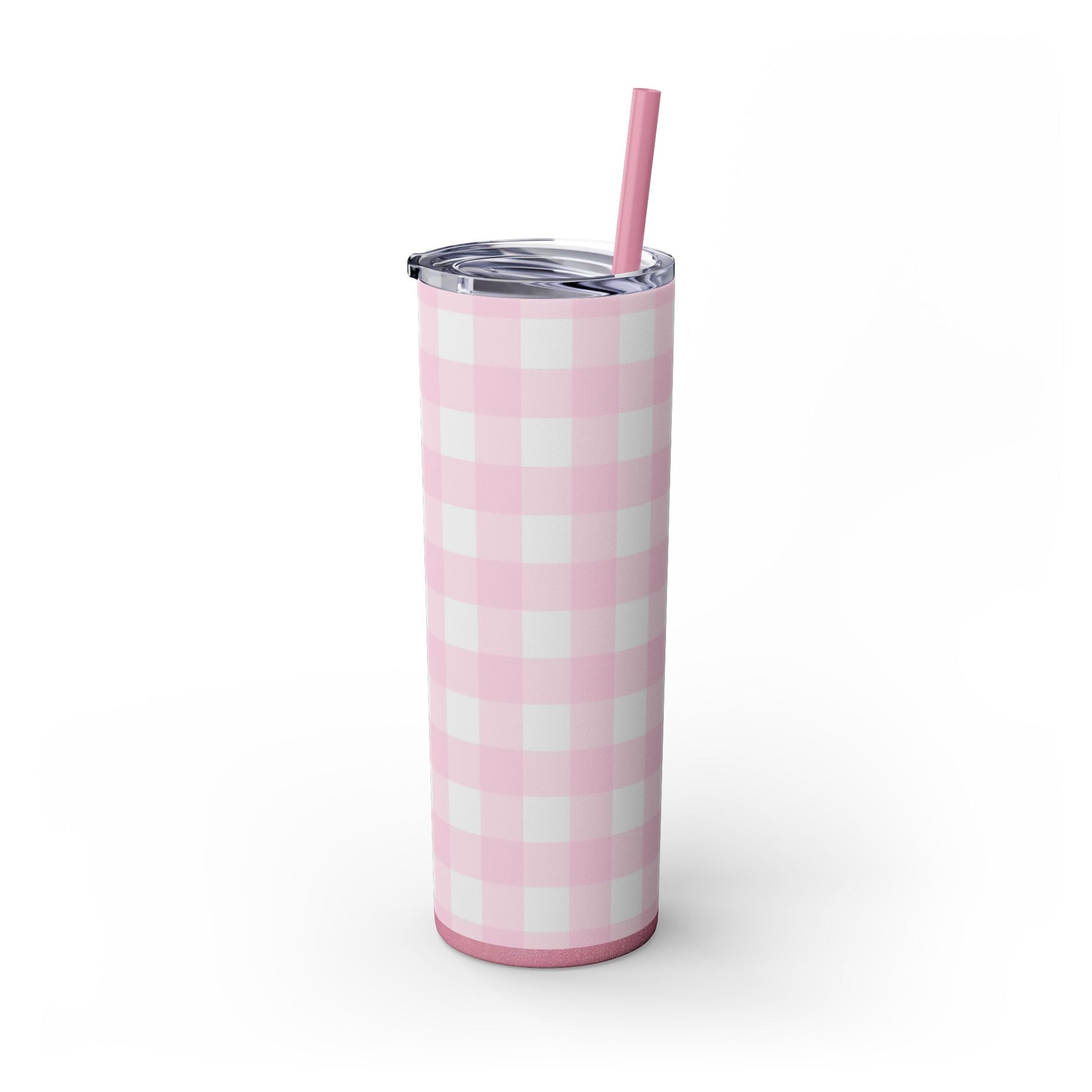 JAKKOUTTHEBXX Pink Gingham Maars Skinny Tumbler 2025