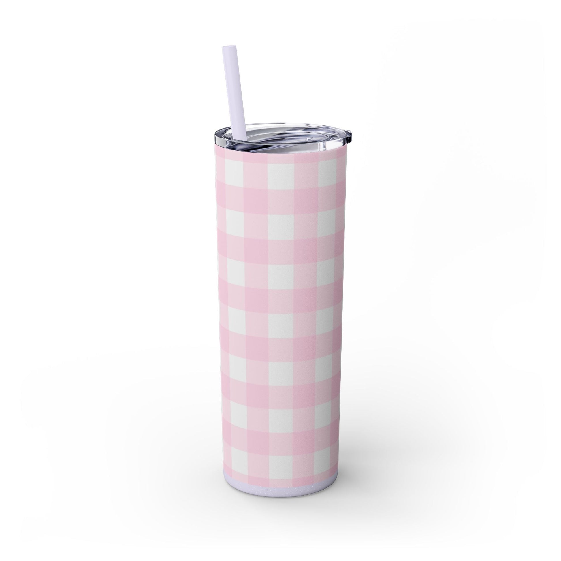 JAKKOUTTHEBXX Pink Gingham Maars Skinny Tumbler 2025