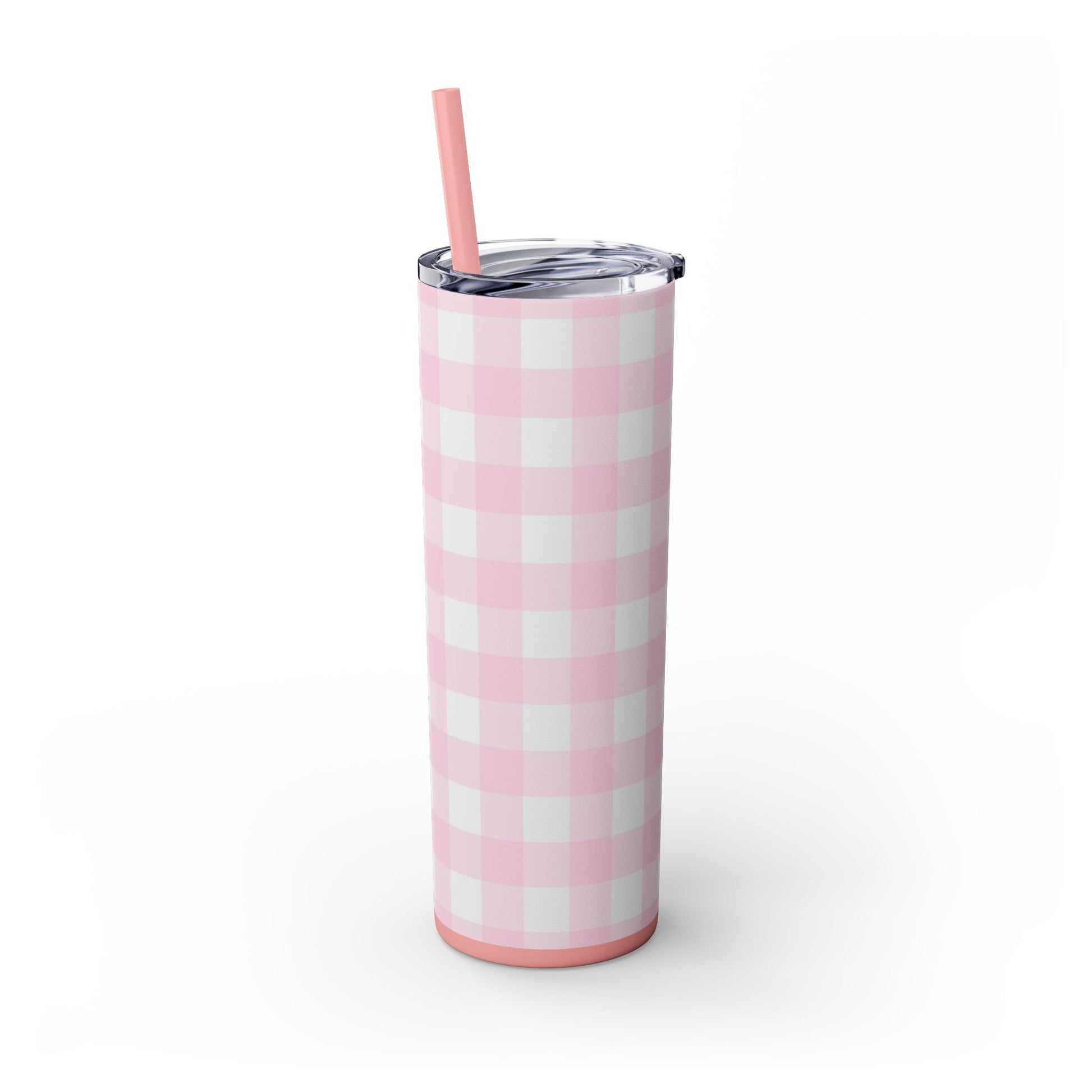 JAKKOUTTHEBXX Pink Gingham Maars Skinny Tumbler 2025