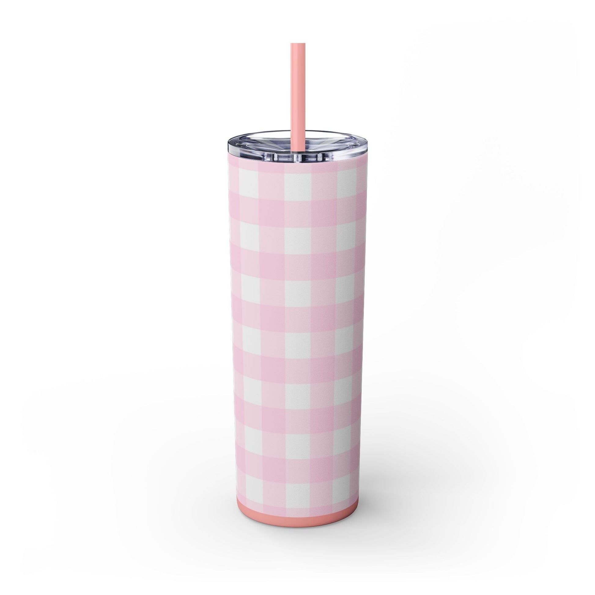 JAKKOUTTHEBXX Pink Gingham Maars Skinny Tumbler 2025