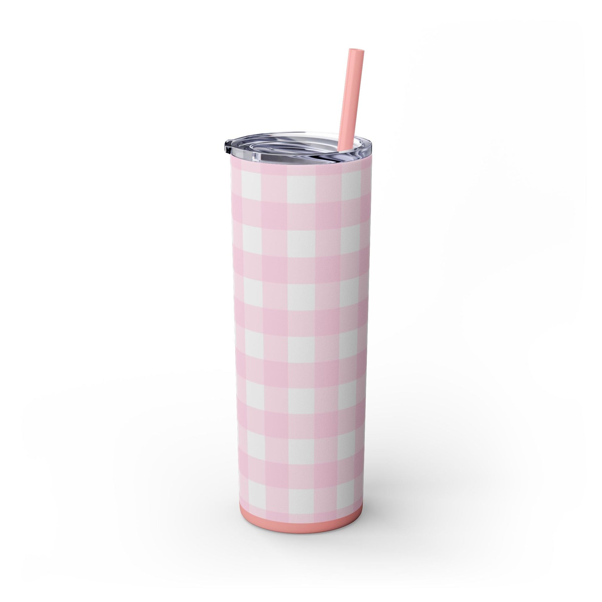 JAKKOUTTHEBXX Pink Gingham Maars Skinny Tumbler 2025