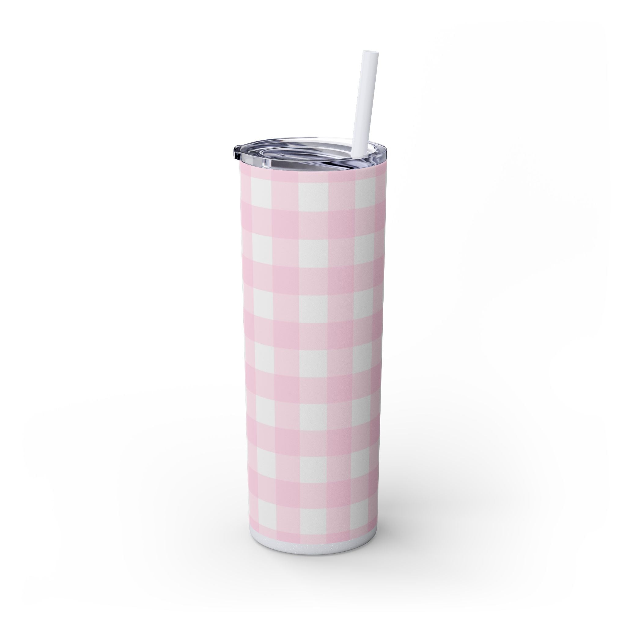 JAKKOUTTHEBXX Pink Gingham Maars Skinny Tumbler 2025