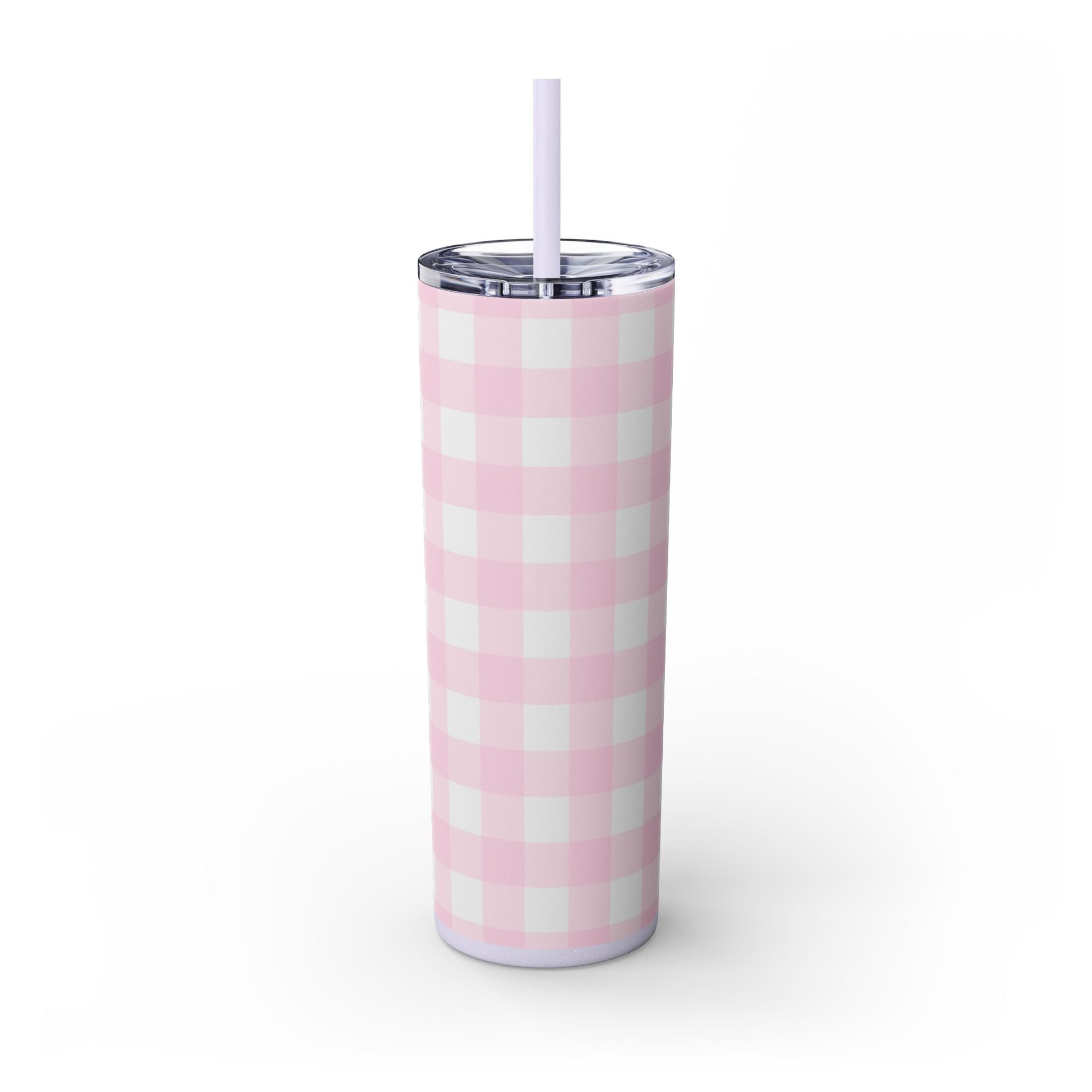 JAKKOUTTHEBXX Pink Gingham Maars Skinny Tumbler 2025