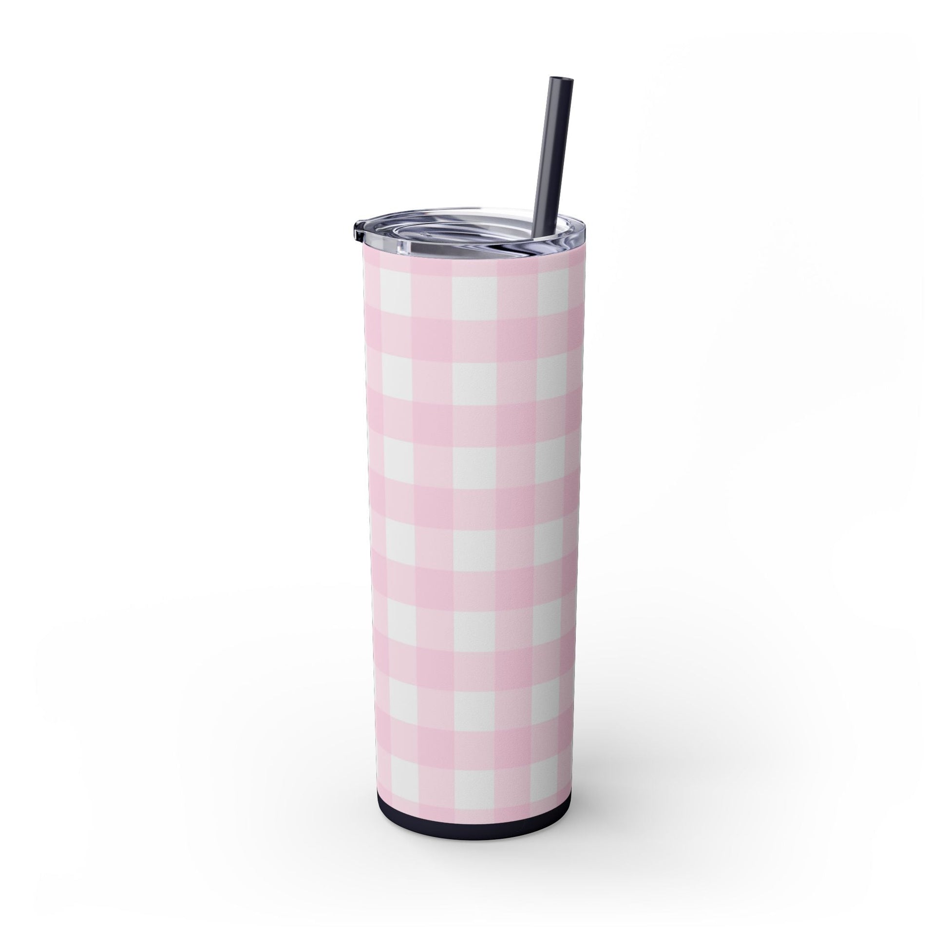 JAKKOUTTHEBXX Pink Gingham Maars Skinny Tumbler 2025
