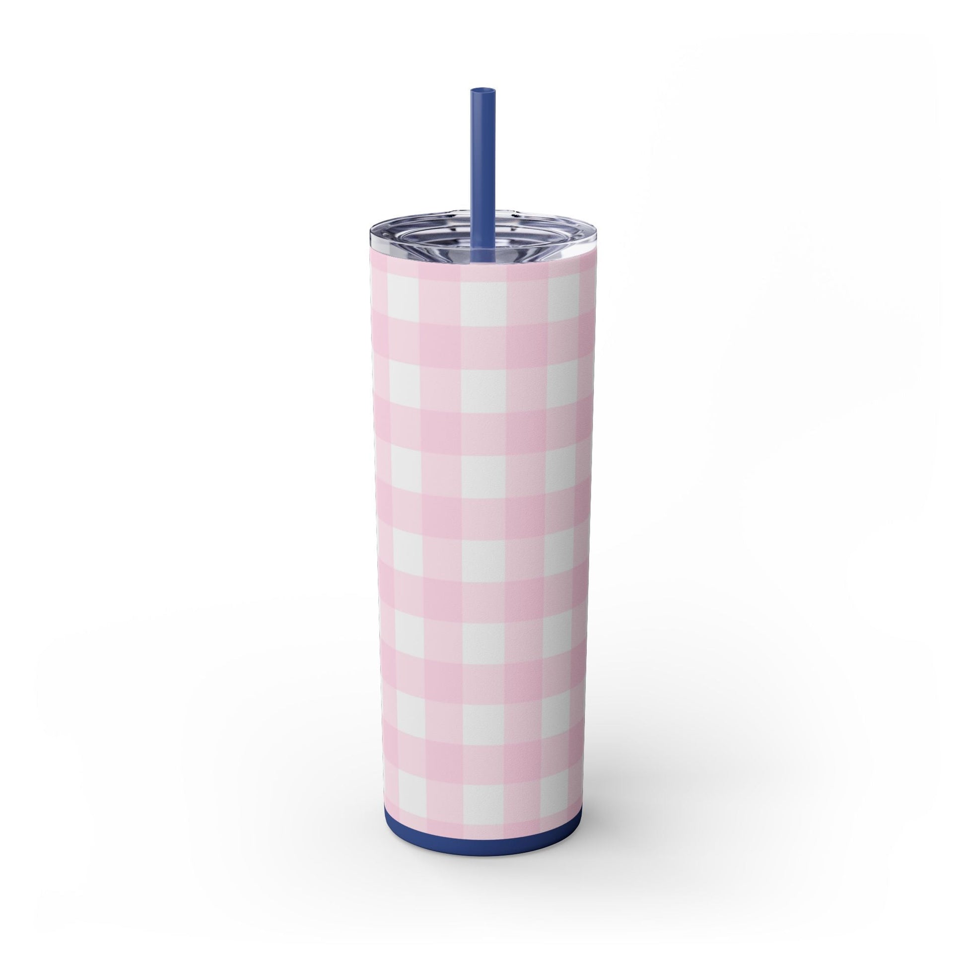 JAKKOUTTHEBXX Pink Gingham Maars Skinny Tumbler 2025
