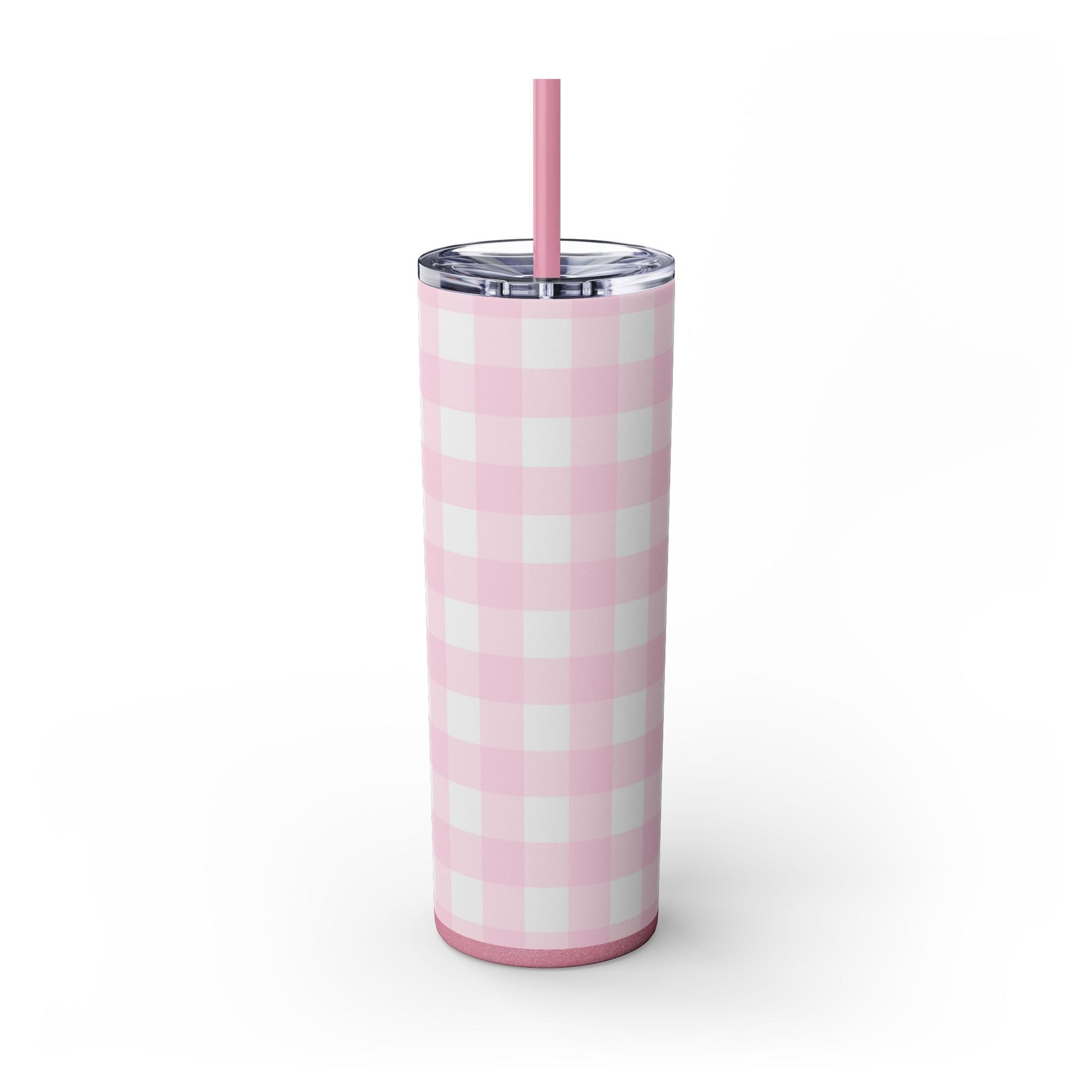 JAKKOUTTHEBXX Pink Gingham Maars Skinny Tumbler 2025