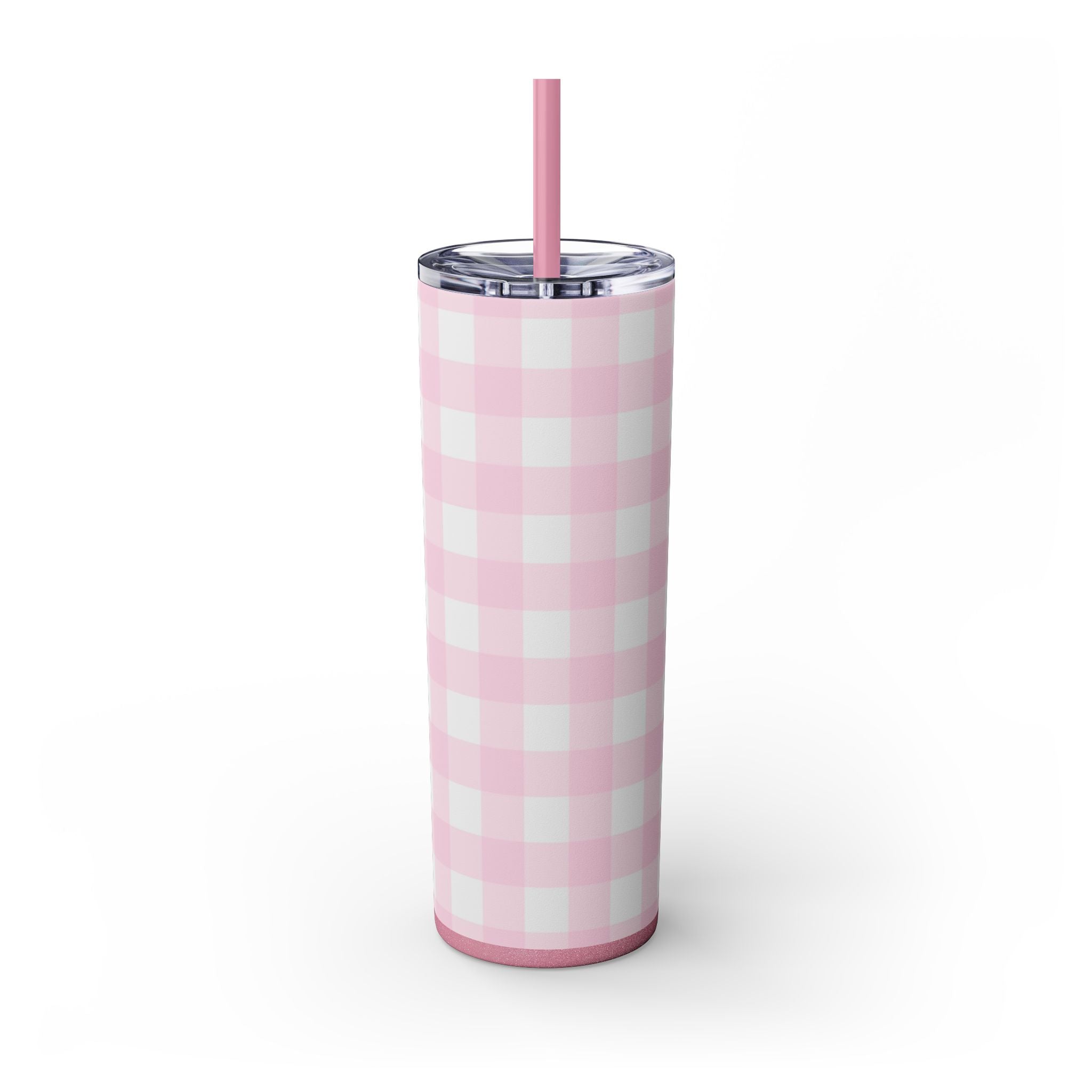JAKKOUTTHEBXX Pink Gingham Maars Skinny Tumbler 2025