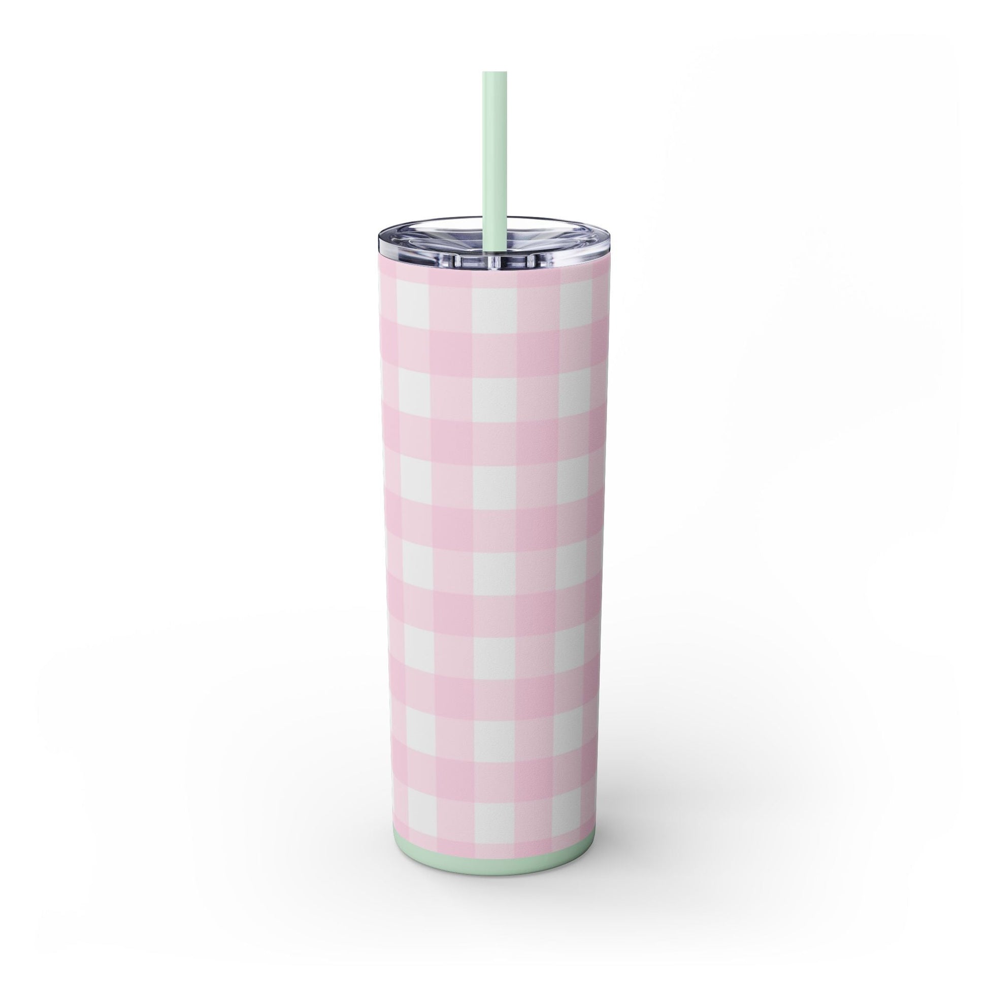 JAKKOUTTHEBXX Pink Gingham Maars Skinny Tumbler 2025