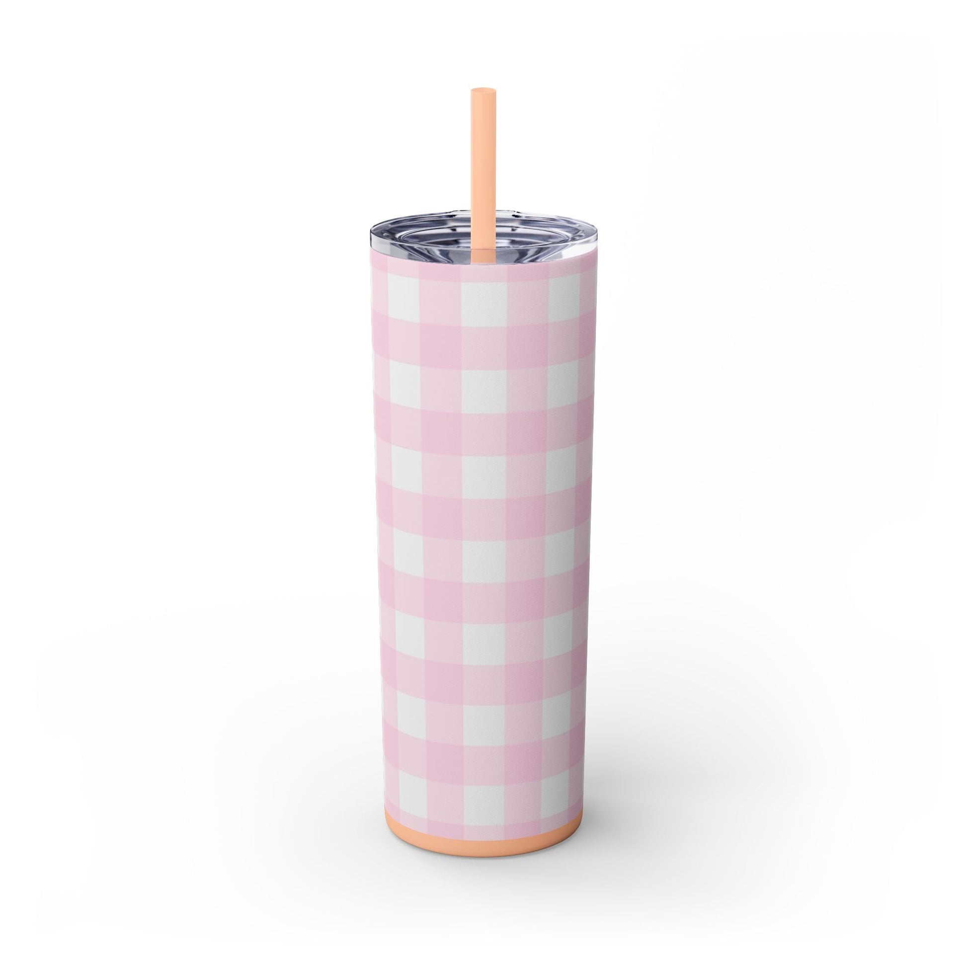 JAKKOUTTHEBXX Pink Gingham Maars Skinny Tumbler 2025