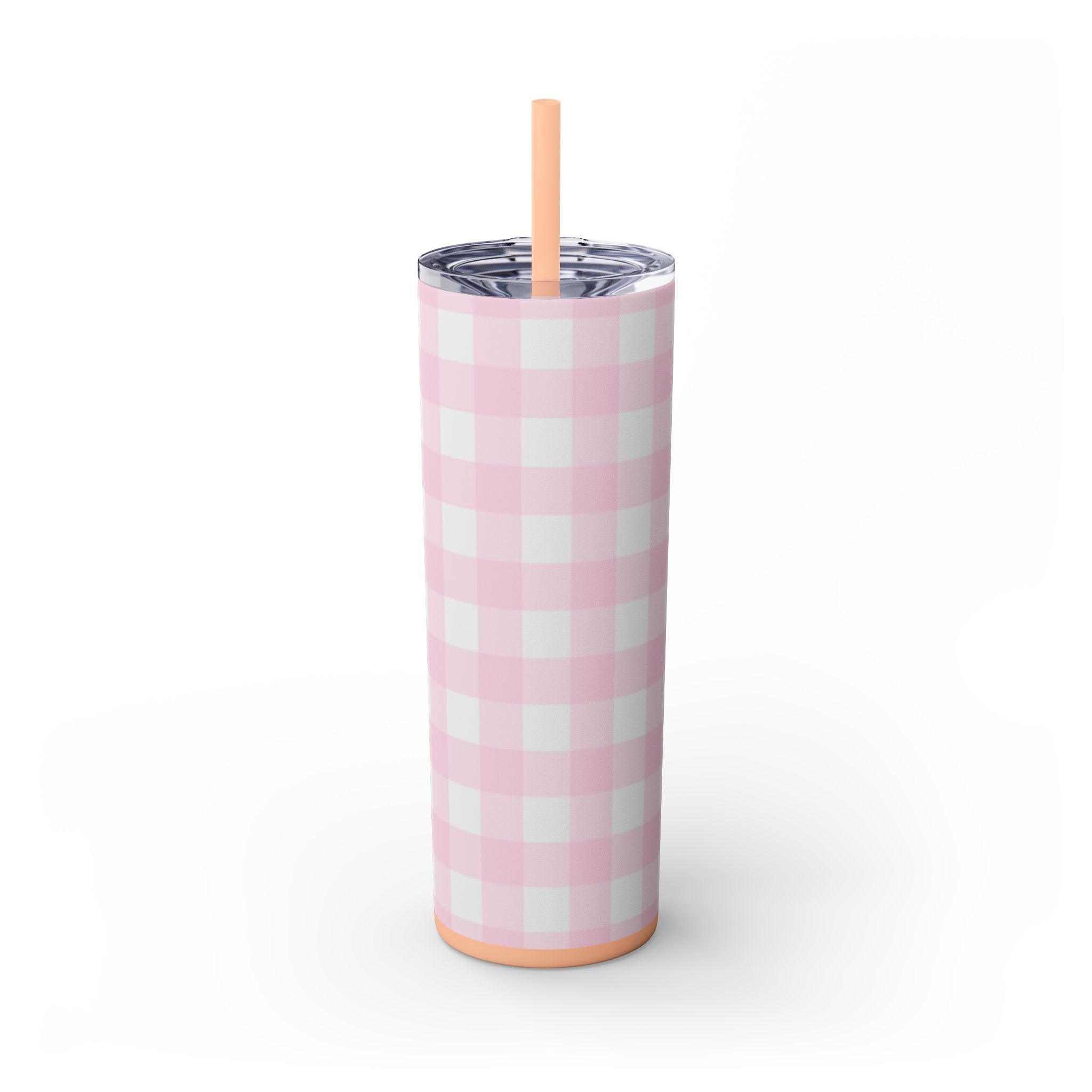 JAKKOUTTHEBXX Pink Gingham Maars Skinny Tumbler 2025