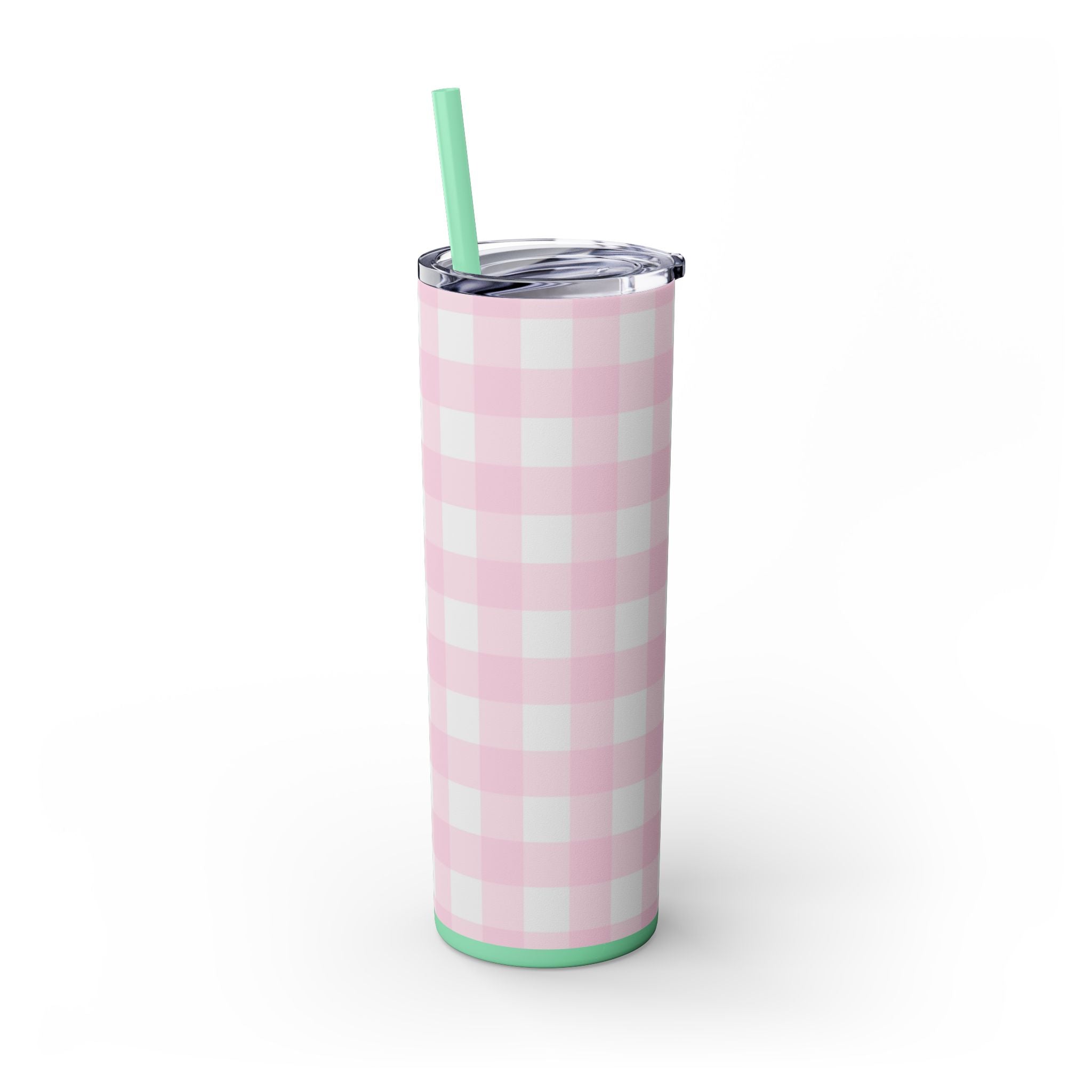 JAKKOUTTHEBXX Pink Gingham Maars Skinny Tumbler 2025