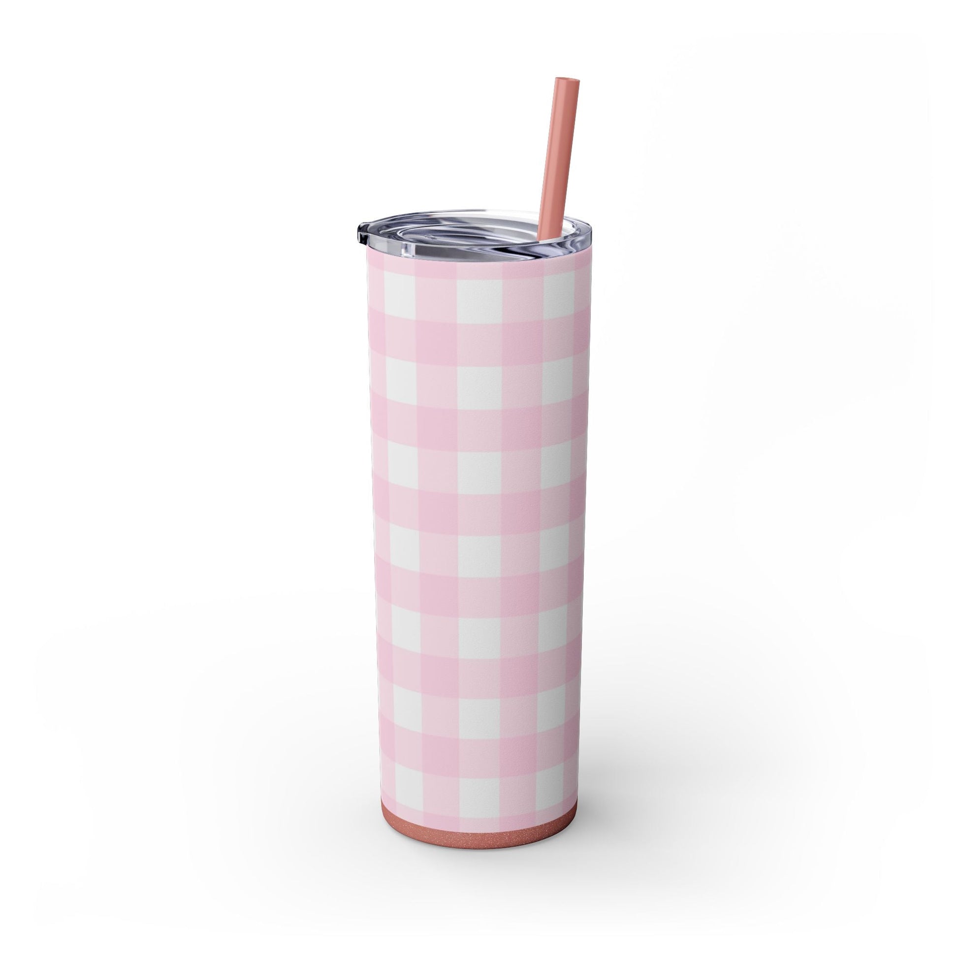 JAKKOUTTHEBXX Pink Gingham Maars Skinny Tumbler 2025