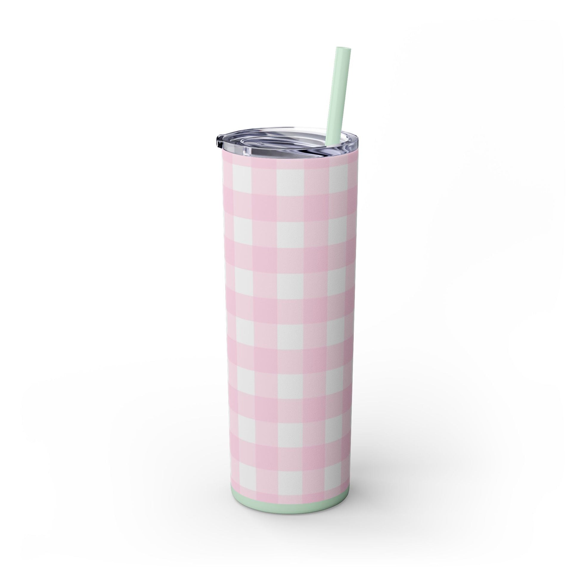 JAKKOUTTHEBXX Pink Gingham Maars Skinny Tumbler 2025