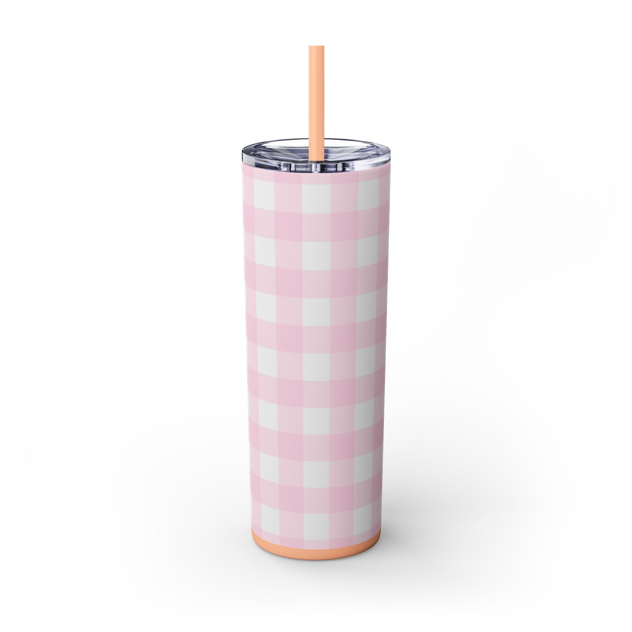 JAKKOUTTHEBXX Pink Gingham Maars Skinny Tumbler 2025