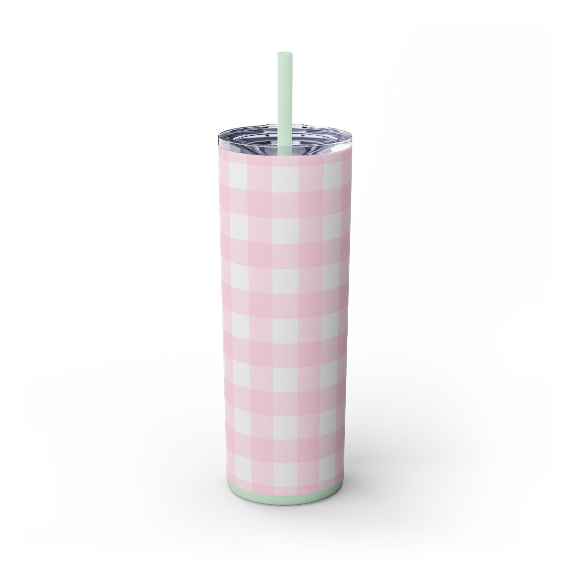 JAKKOUTTHEBXX Pink Gingham Maars Skinny Tumbler 2025