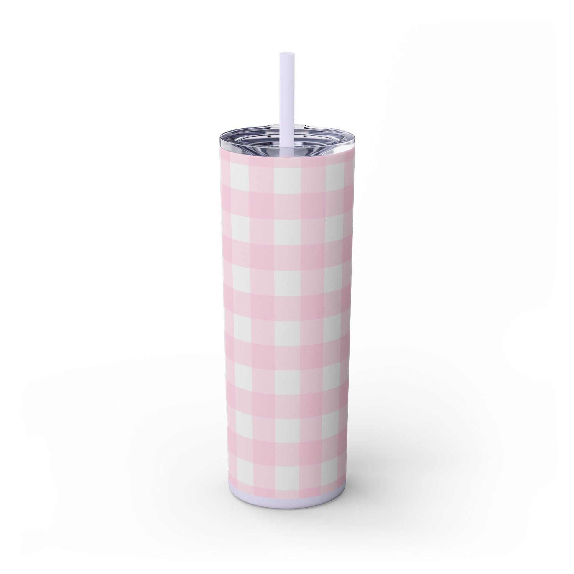 JAKKOUTTHEBXX Pink Gingham Maars Skinny Tumbler 2025