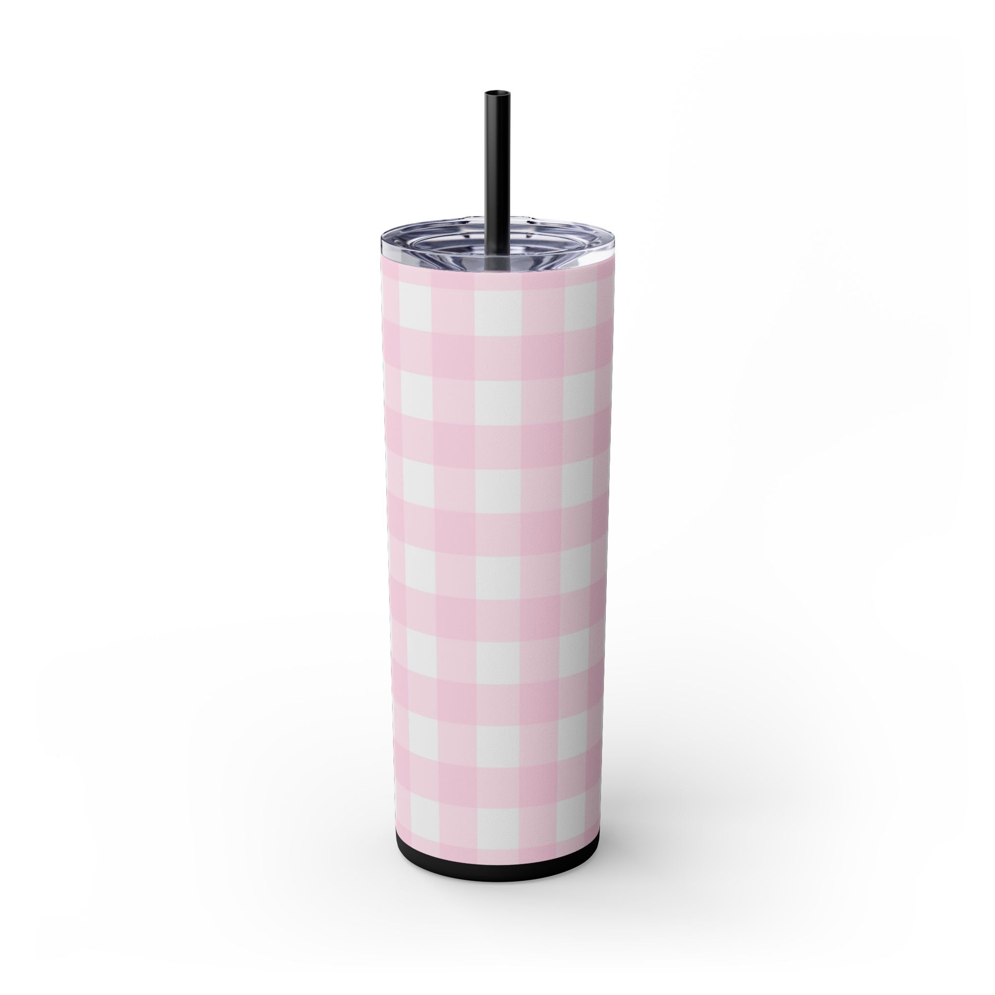 JAKKOUTTHEBXX Pink Gingham Maars Skinny Tumbler 2025