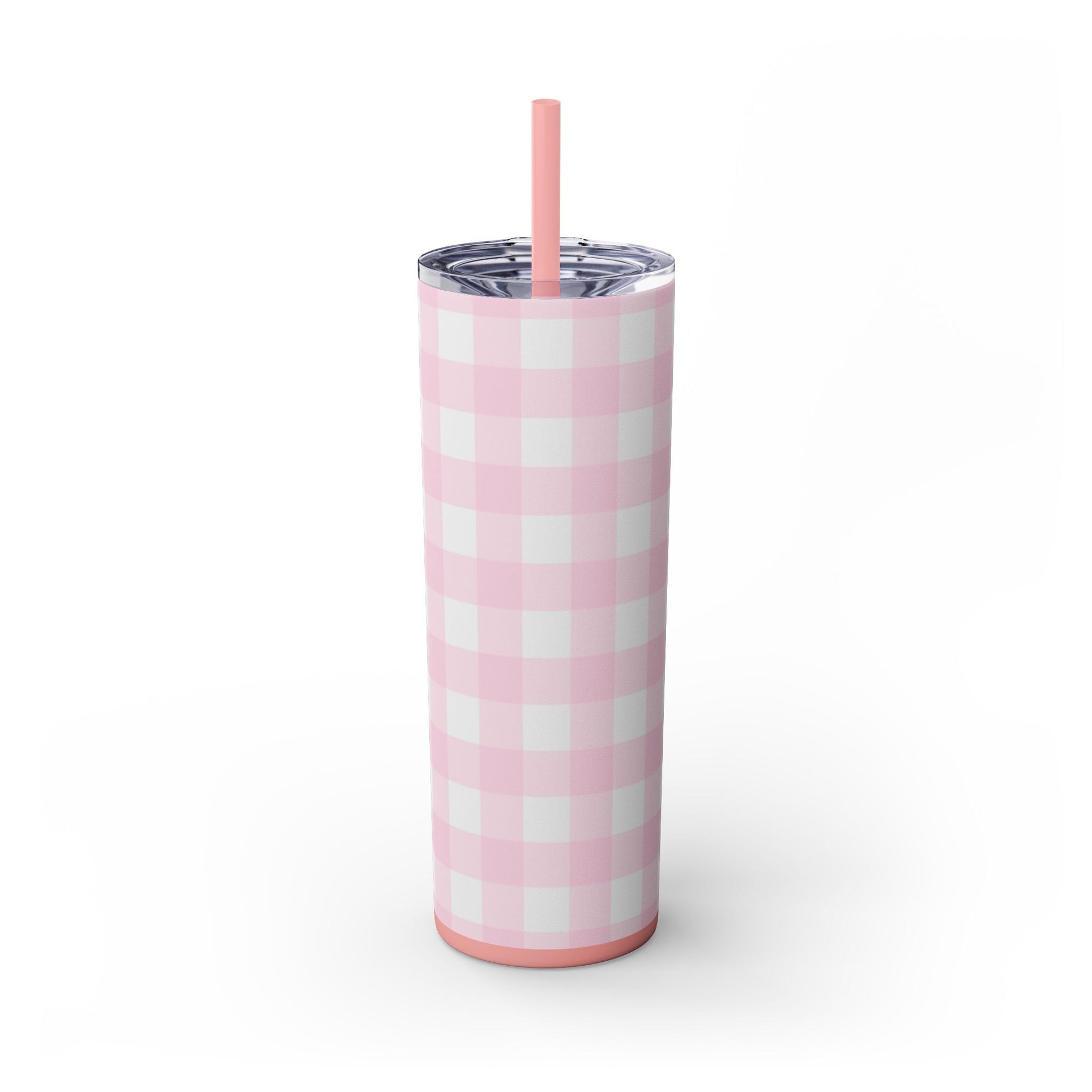 JAKKOUTTHEBXX Pink Gingham Maars Skinny Tumbler 2025