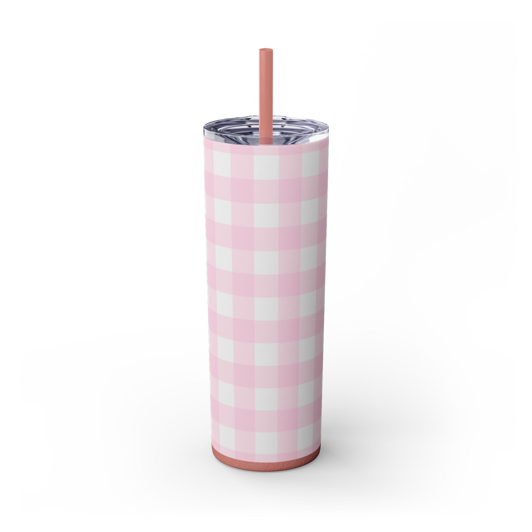 JAKKOUTTHEBXX Pink Gingham Maars Skinny Tumbler 2025