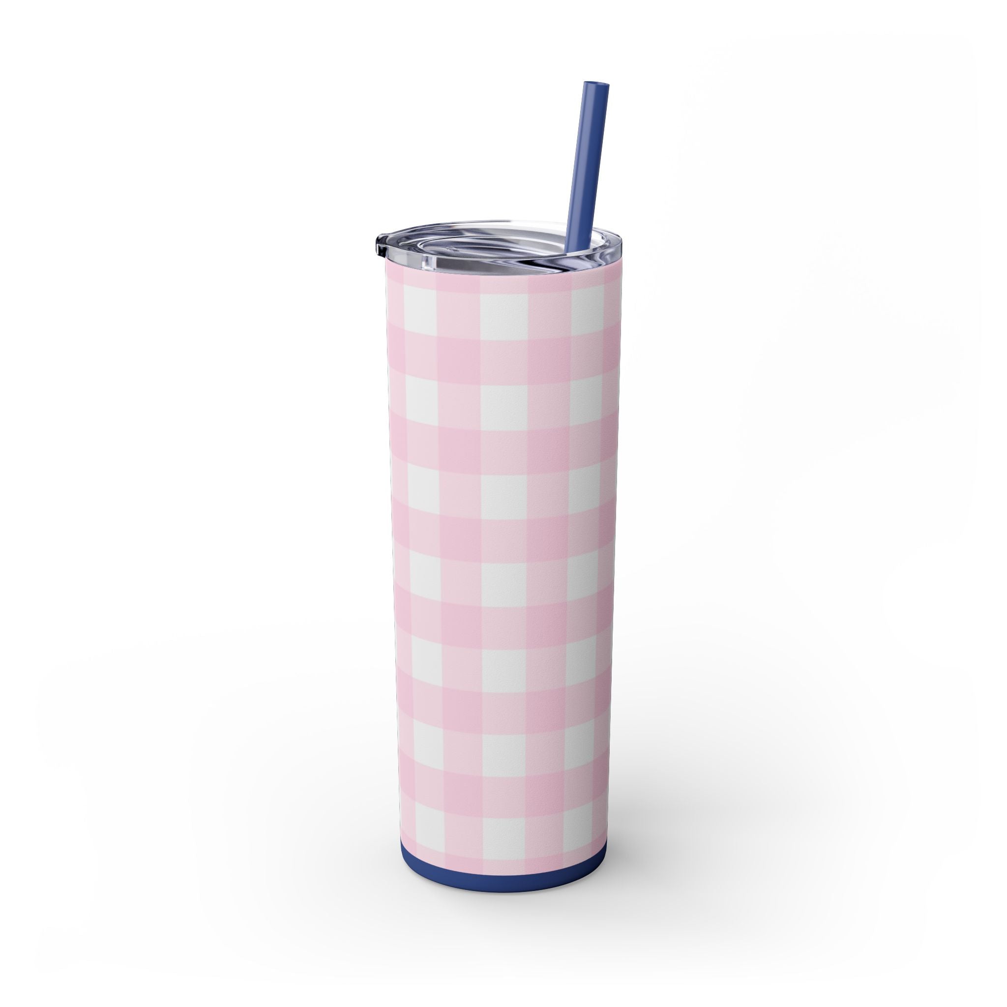 JAKKOUTTHEBXX Pink Gingham Maars Skinny Tumbler 2025