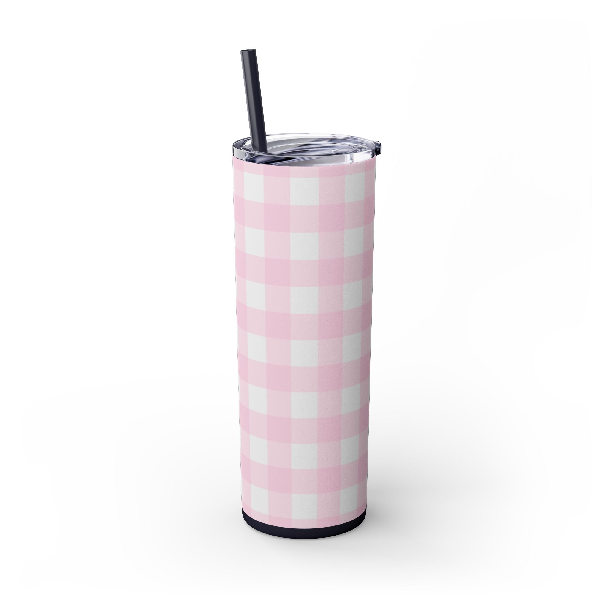 JAKKOUTTHEBXX Pink Gingham Maars Skinny Tumbler 2025