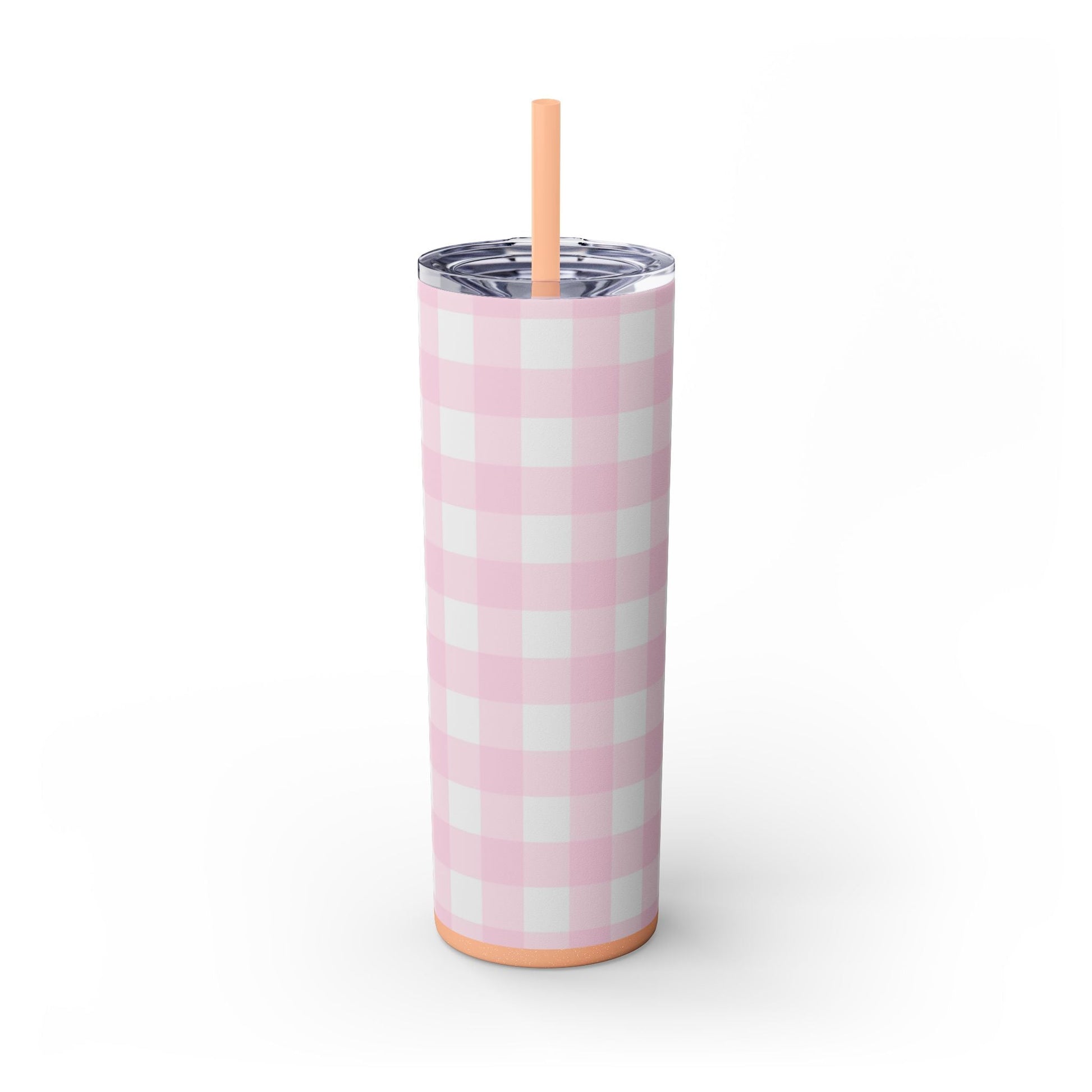 JAKKOUTTHEBXX Pink Gingham Maars Skinny Tumbler 2025