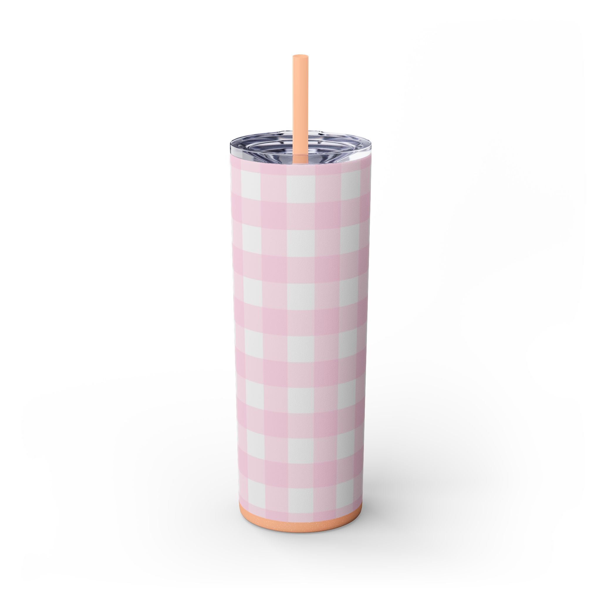 JAKKOUTTHEBXX Pink Gingham Maars Skinny Tumbler 2025