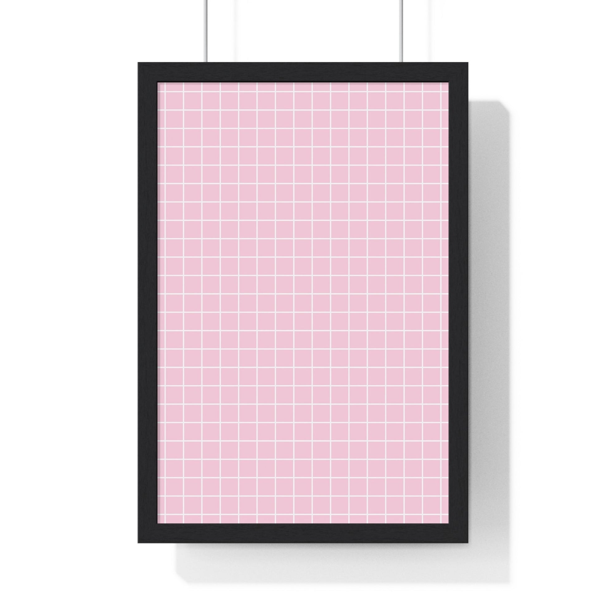 JAKKOUTTHEBXX Pink Grid Framed Poster 2025