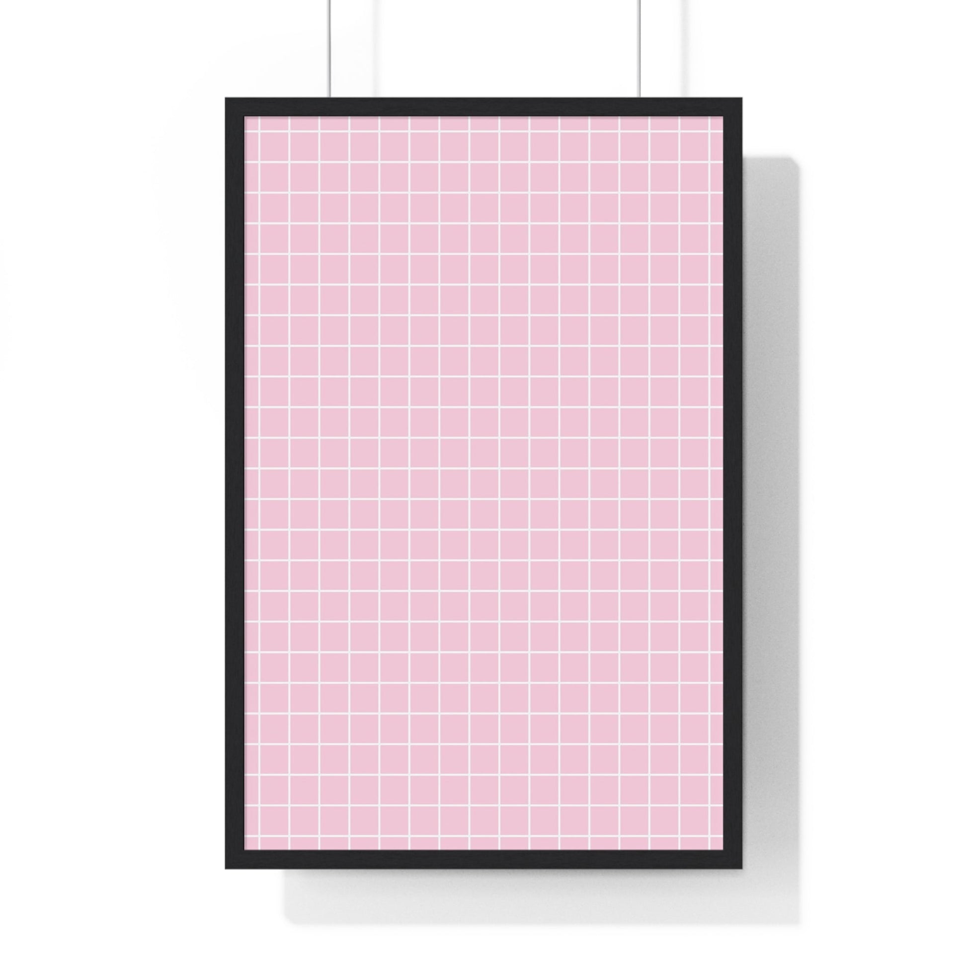 JAKKOUTTHEBXX Pink Grid Framed Poster 2025