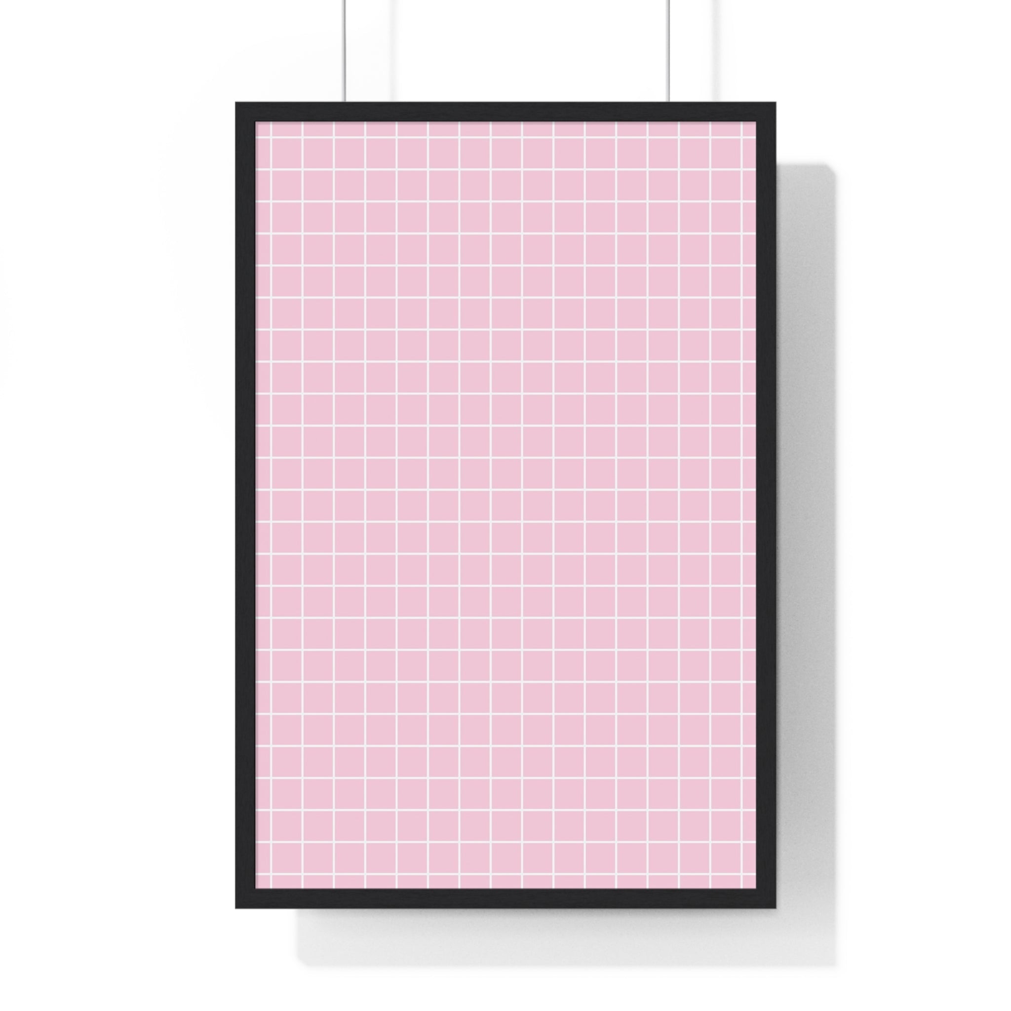JAKKOUTTHEBXX Pink Grid Framed Poster 2025