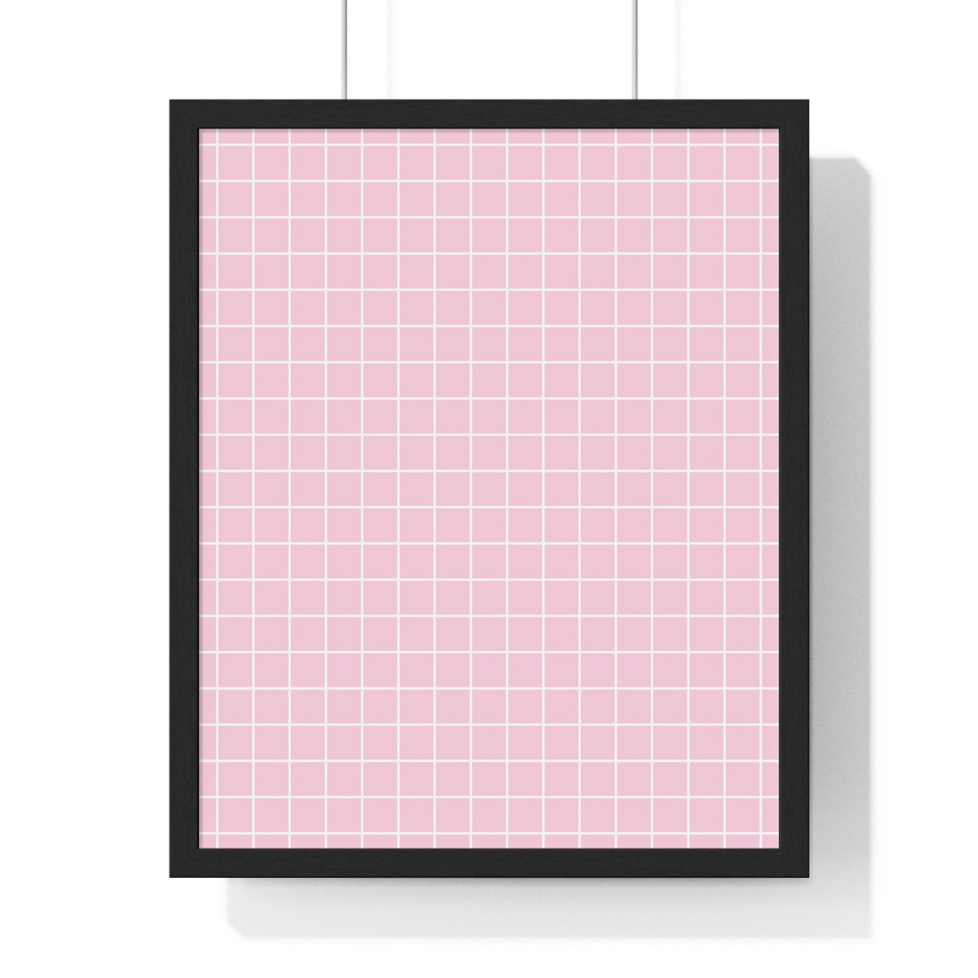 JAKKOUTTHEBXX Pink Grid Framed Poster 2025